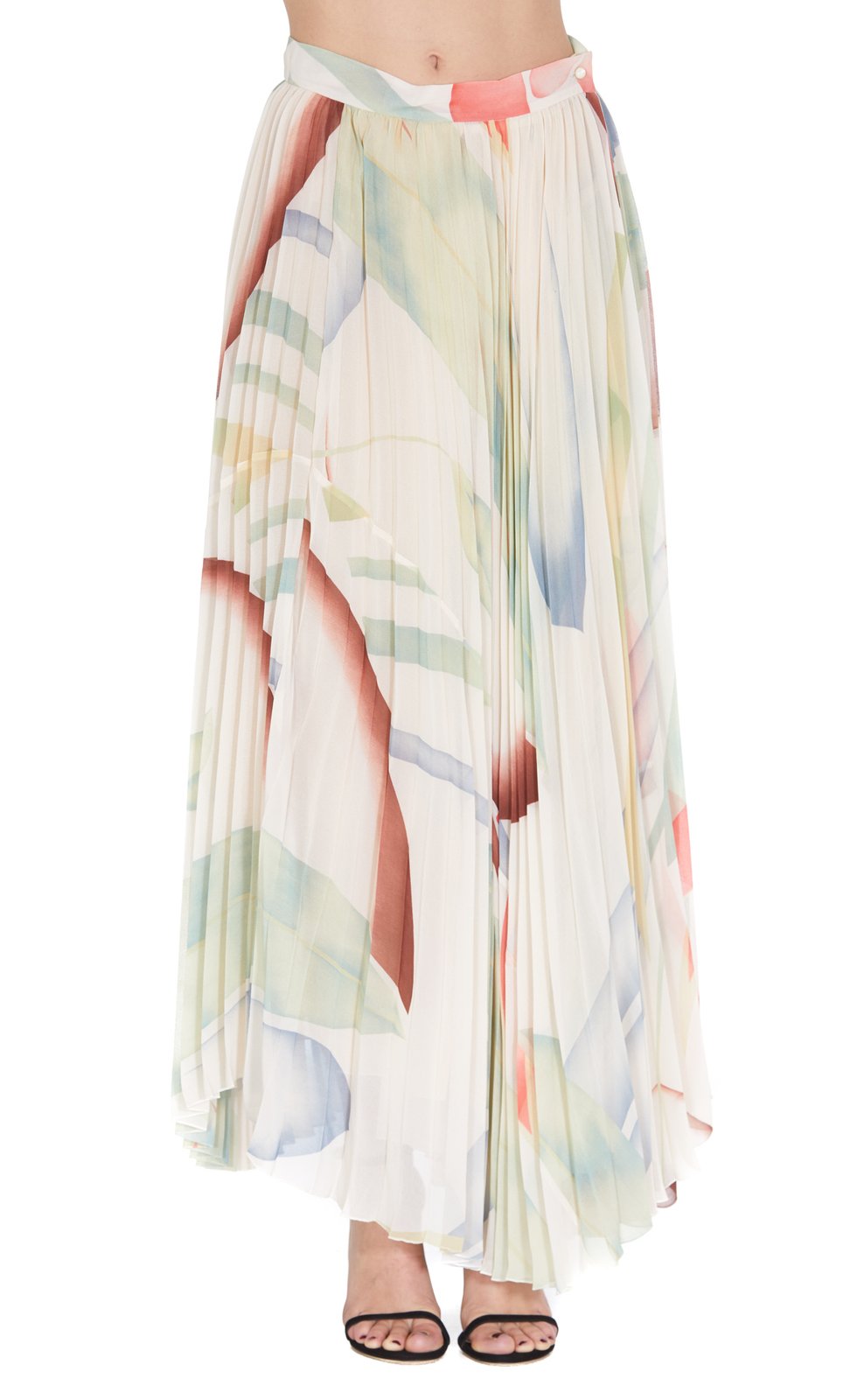Etro Pleated Printed Skirt