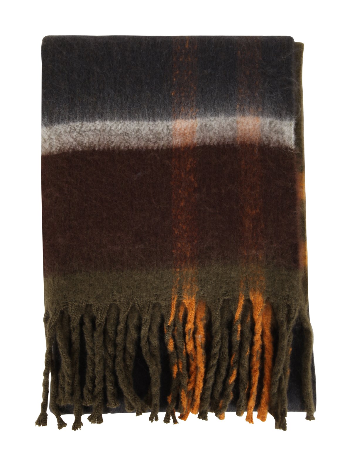Barbour Tartan Fringed Scarf