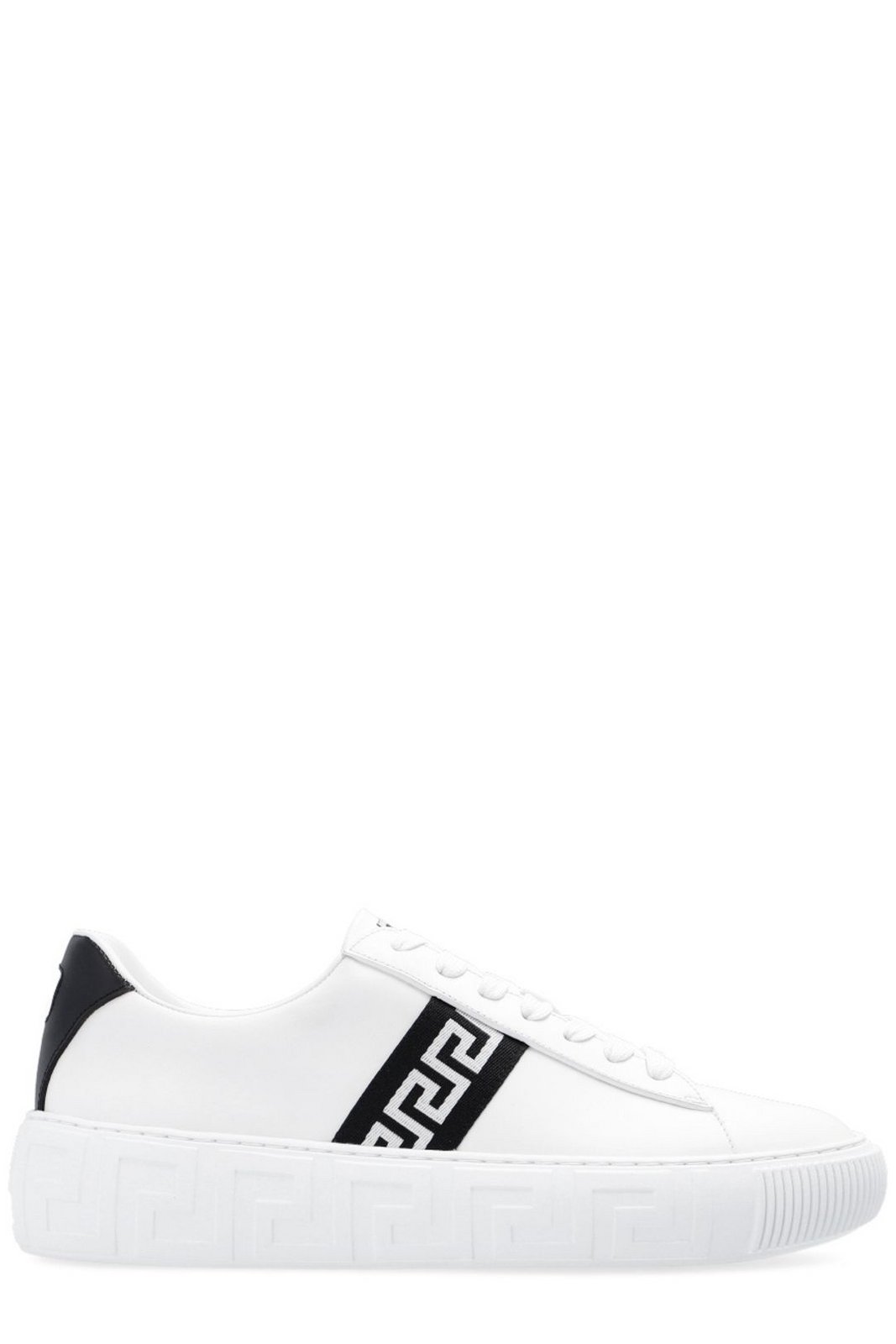 Versace Greca-Printed Lace-Up Sneakers 2 Versace Greca-Printed Lace-Up Sneakers