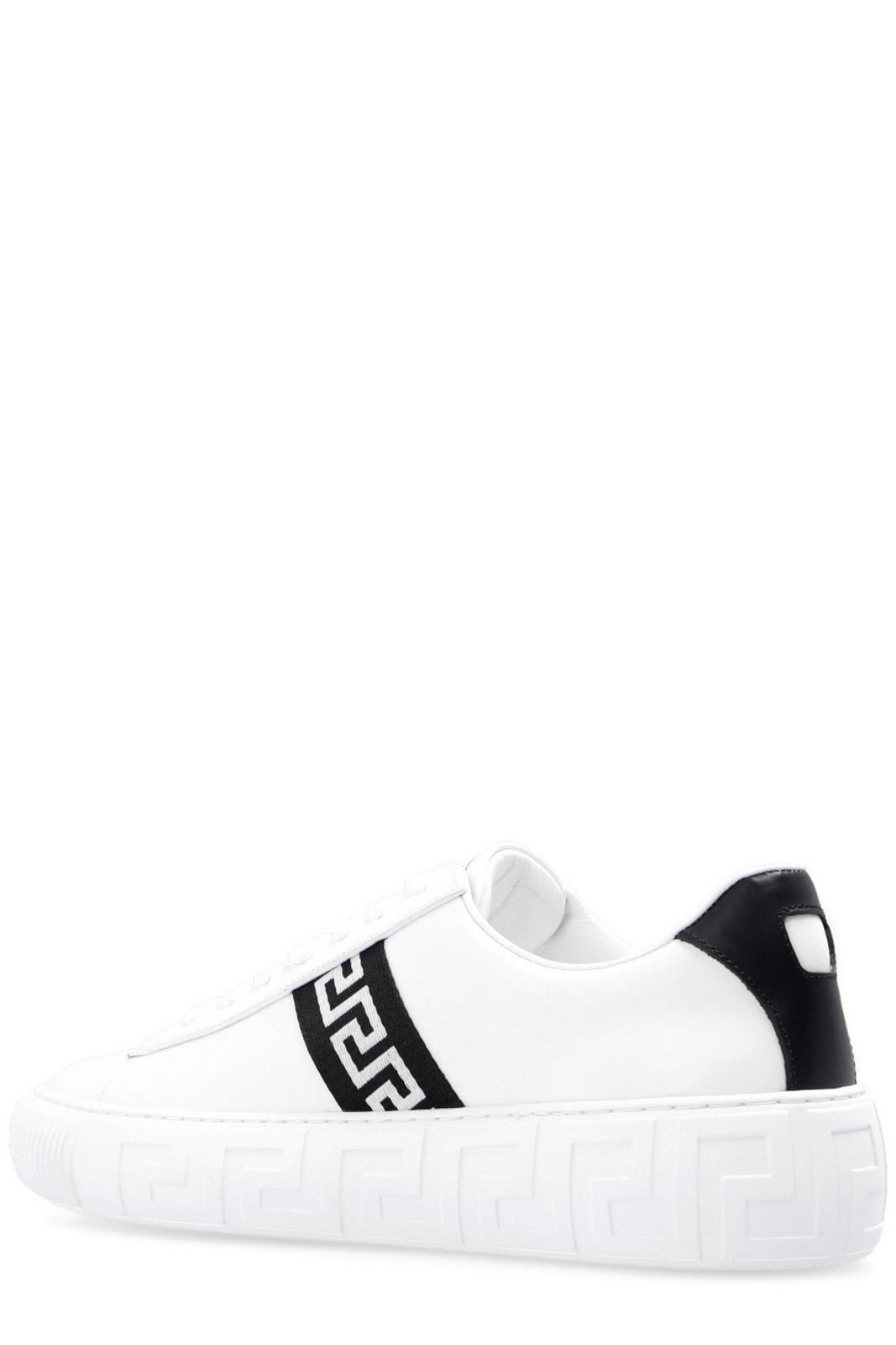 Versace Greca-Printed Lace-Up Sneakers 4 Versace Greca-Printed Lace-Up Sneakers