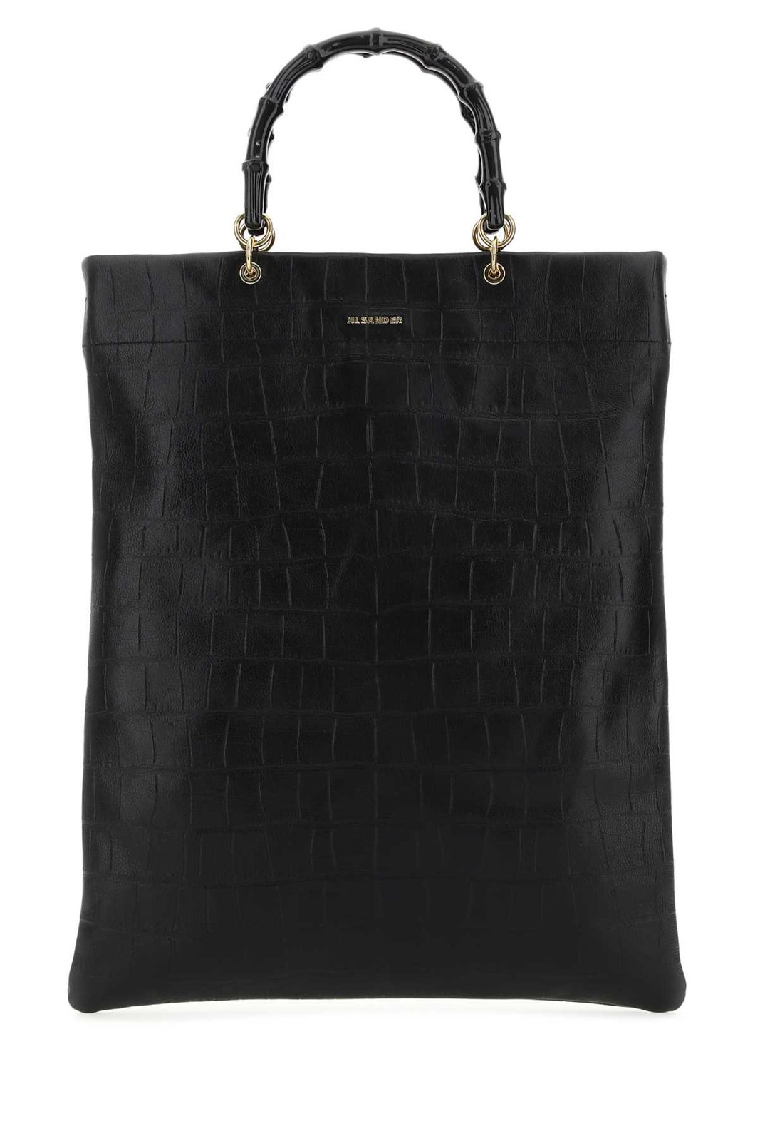 Jil Sander Embossed Top Handle Bag