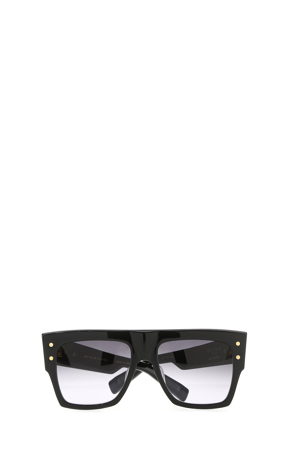 Balmain Eyewear Curved Tip Square Frame Sunglasses
