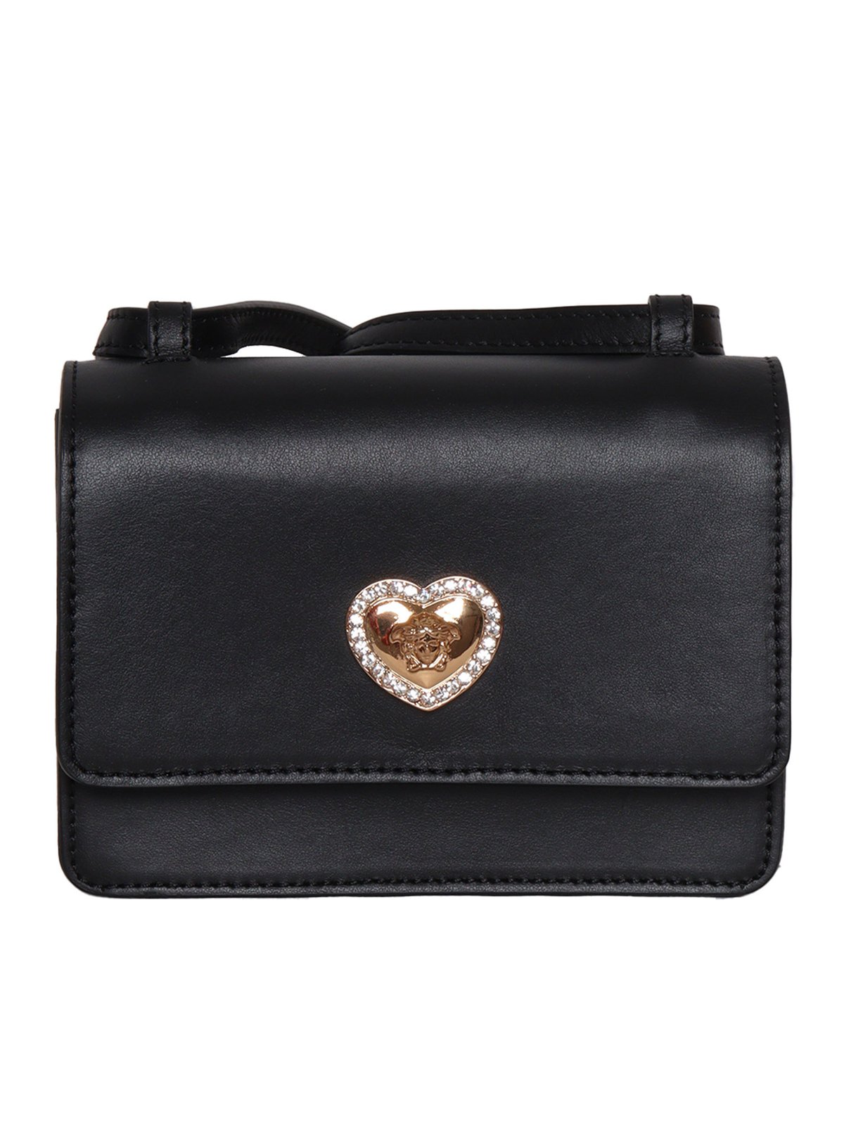 Versace Kids Medusa Head Plaque Strapped Shoulder Bag