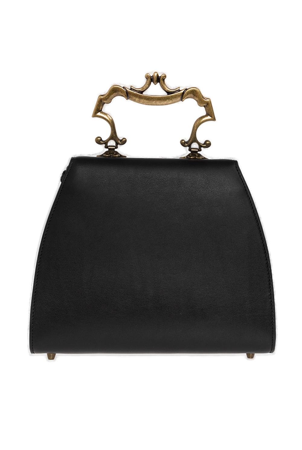 Moschino Slogan-Printed Top Handle Bag