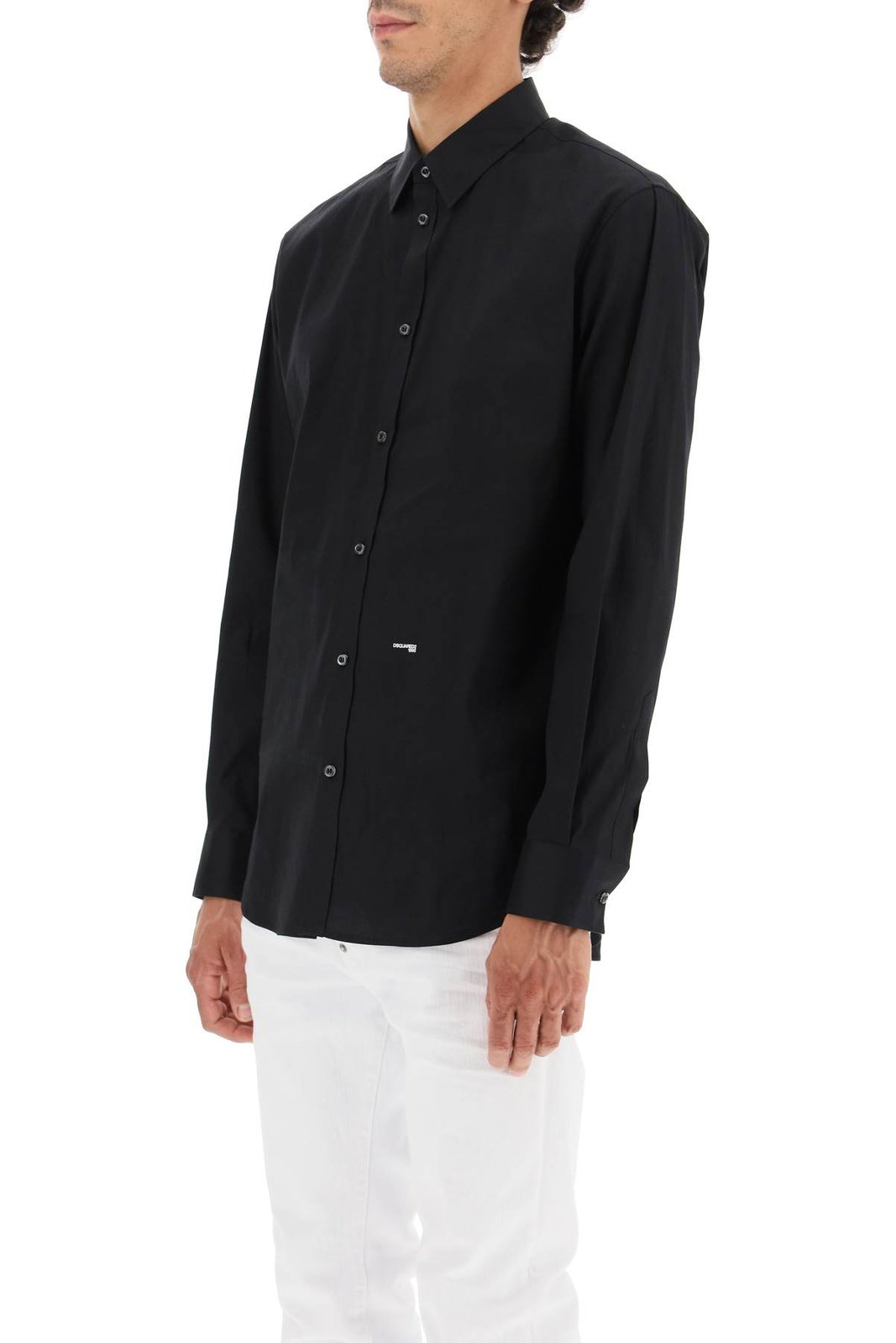 Dsquared2 Logo Printed Long Sleeved Shirt