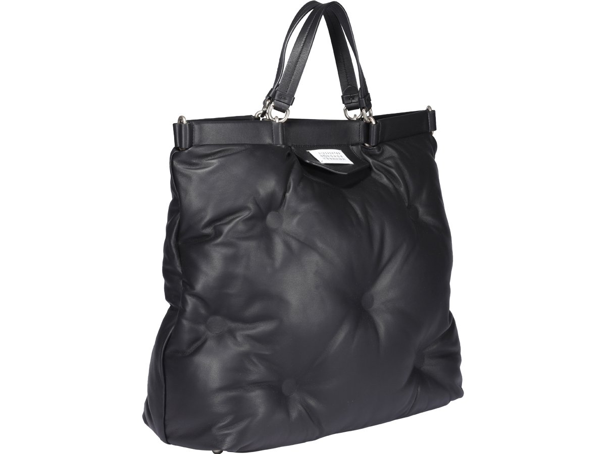 Maison Margiela Logo Patch Quilted Tote Bag