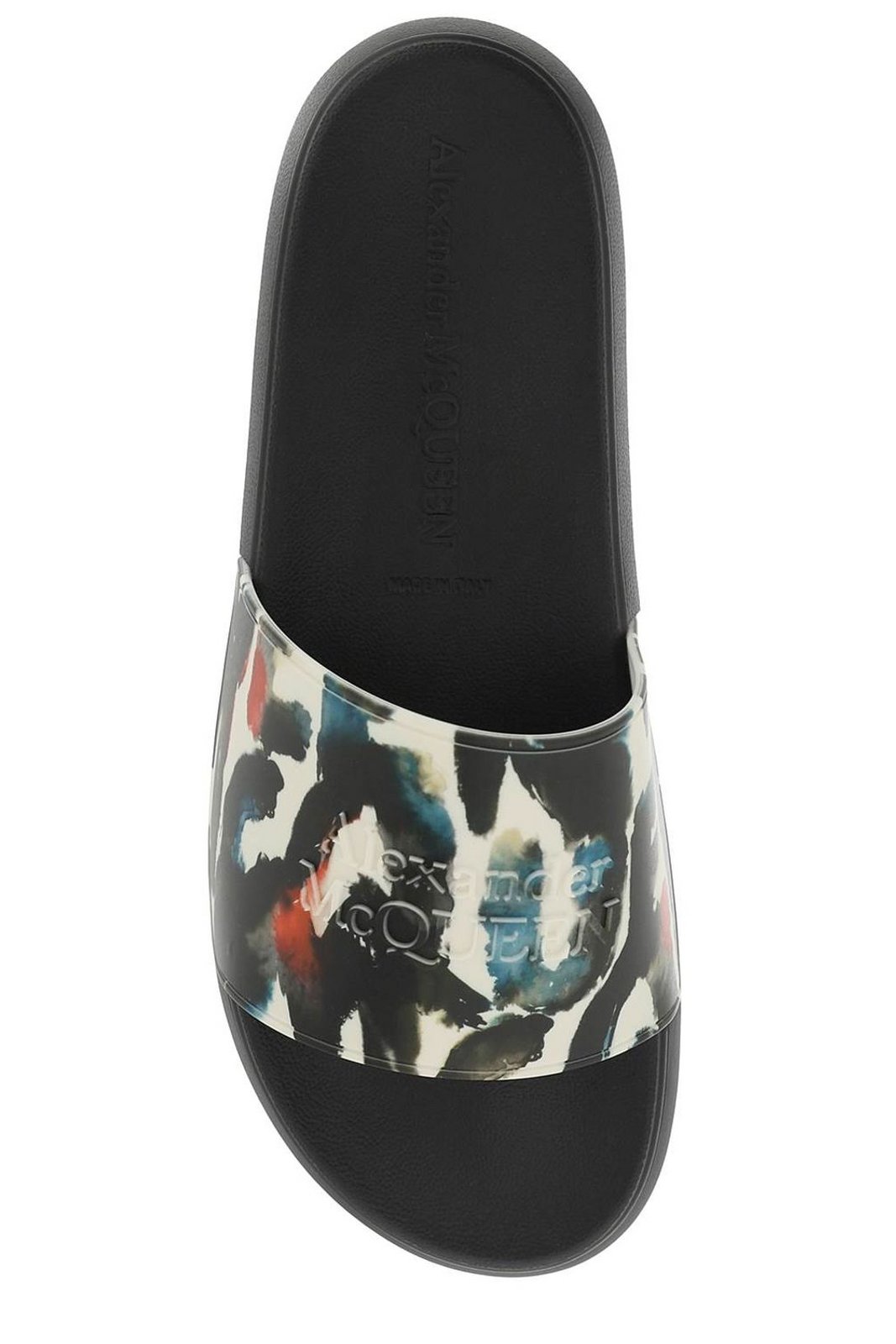 Alexander McQueen Printed Open-Toe Slides