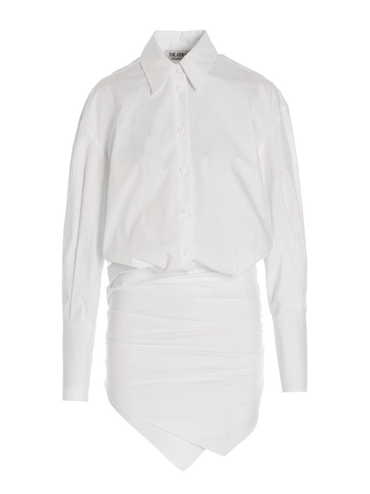 The Attico Long-Sleeved Mini Shirt Dress