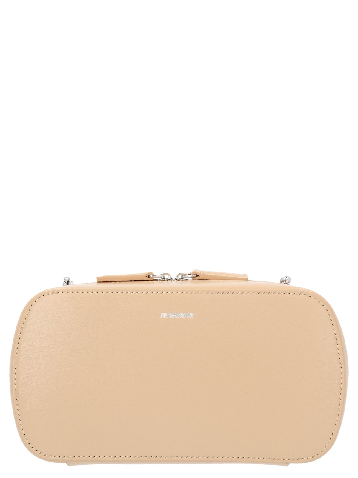 Jil Sander Logo Printed Zip-Up Shoulder Bag 2 Jil Sander Logo Printed Zip-Up Shoulder Bag