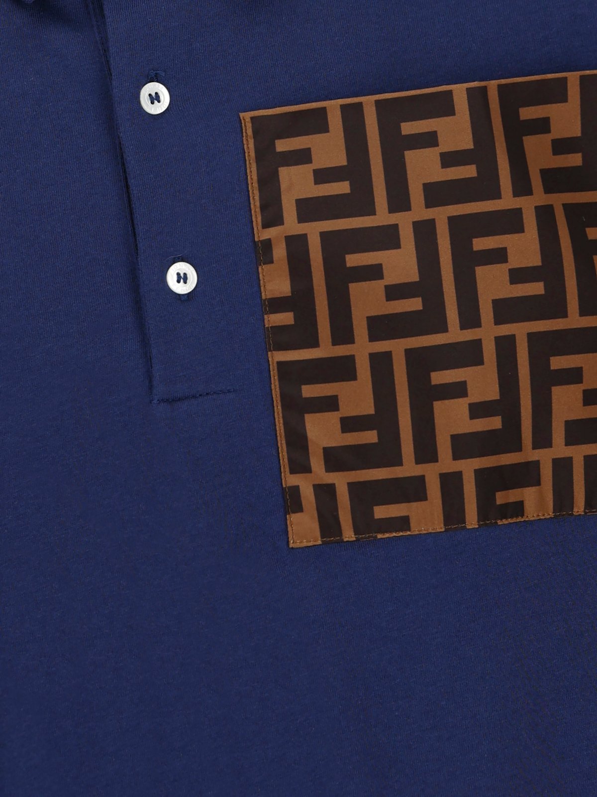 Fendi Kids Monogram Short-Sleeved Polo Shirt