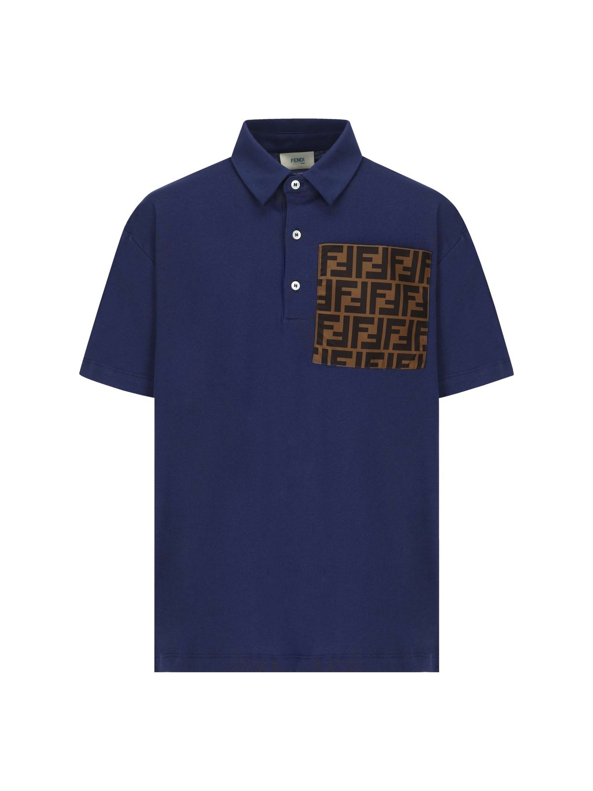 Fendi Kids Monogram Short-Sleeved Polo Shirt