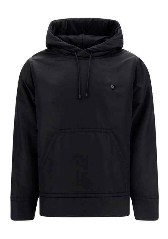 Valentino Stud Detailed Drawstring Hoodie