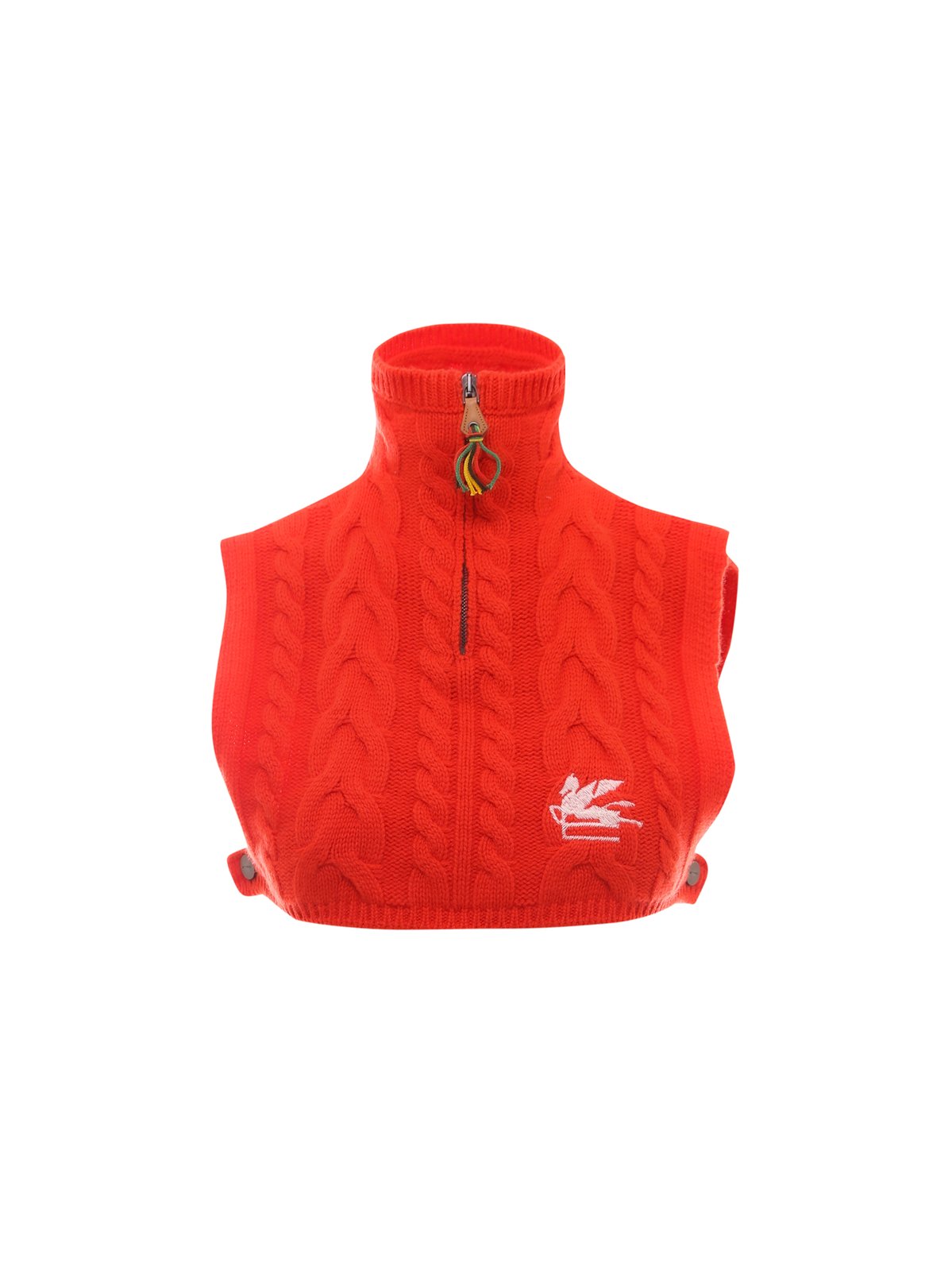 Etro Embroidered Pegaso Neckwarmer