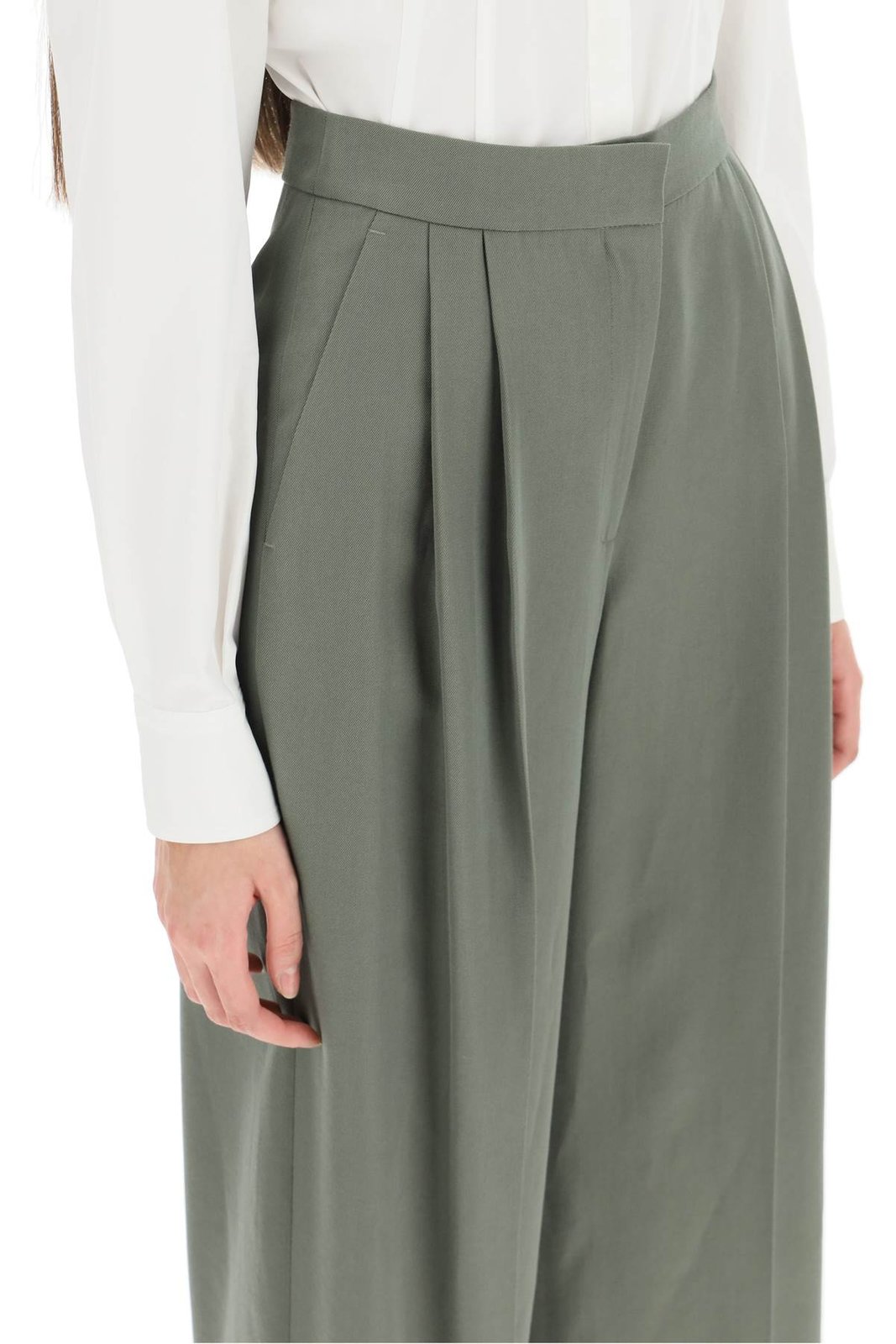 Alexander McQueen Wide-Leg Tailored Trousers