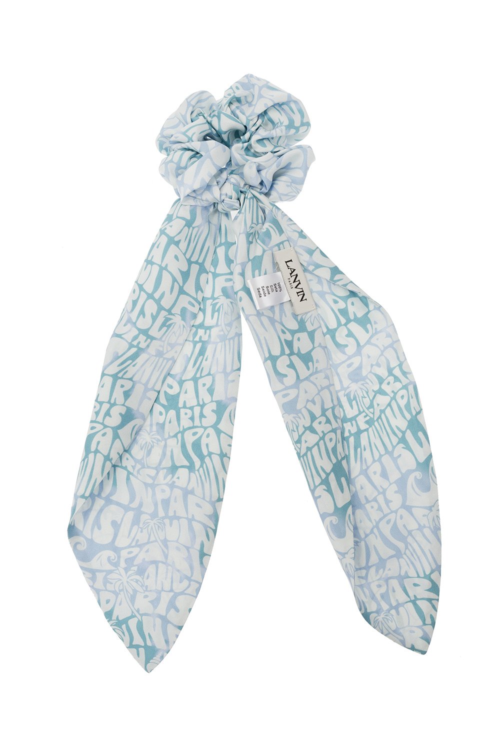 Lanvin Logo-Pattern Scrunchie