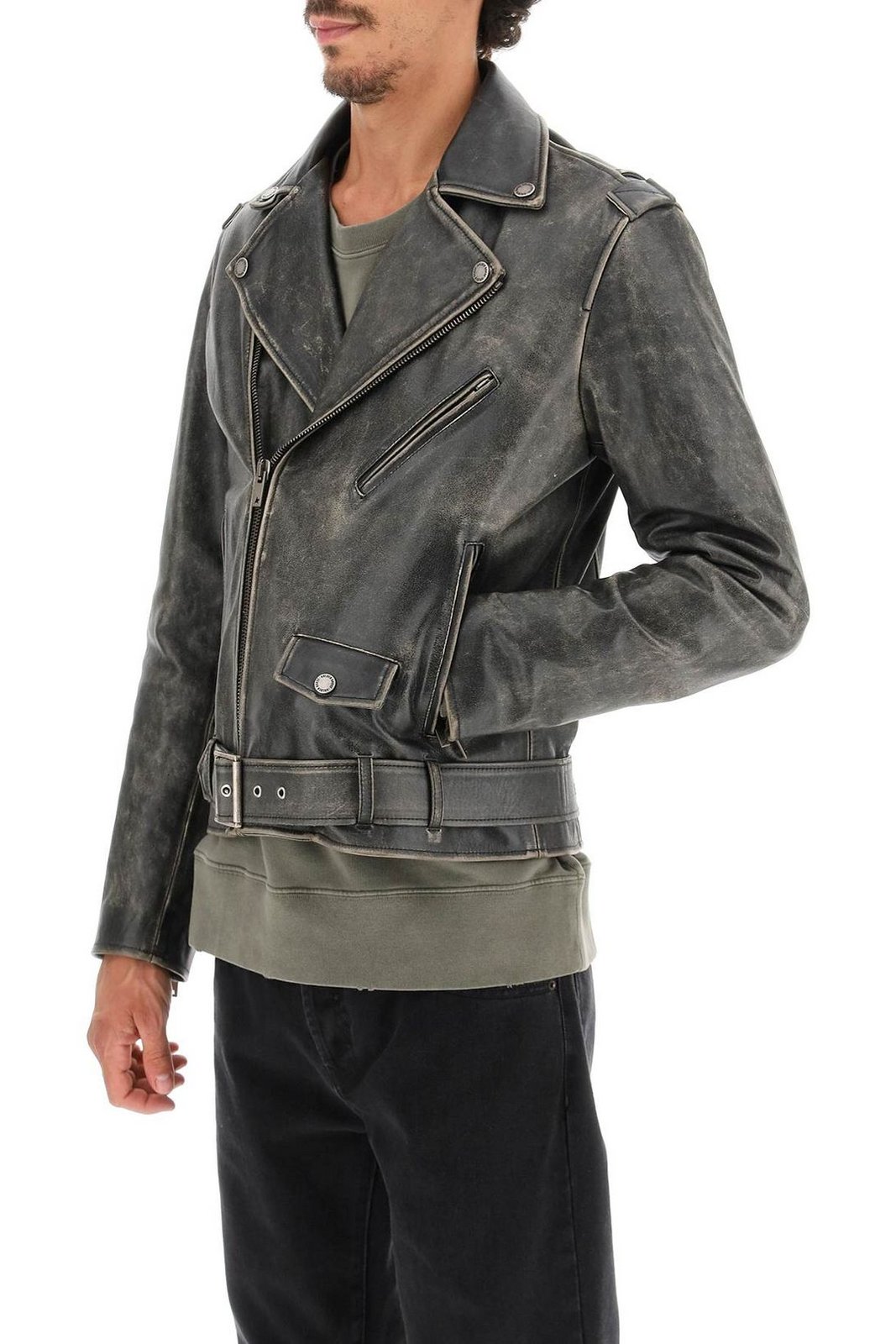 Golden Goose Deluxe Brand Zipped Biker Jacket