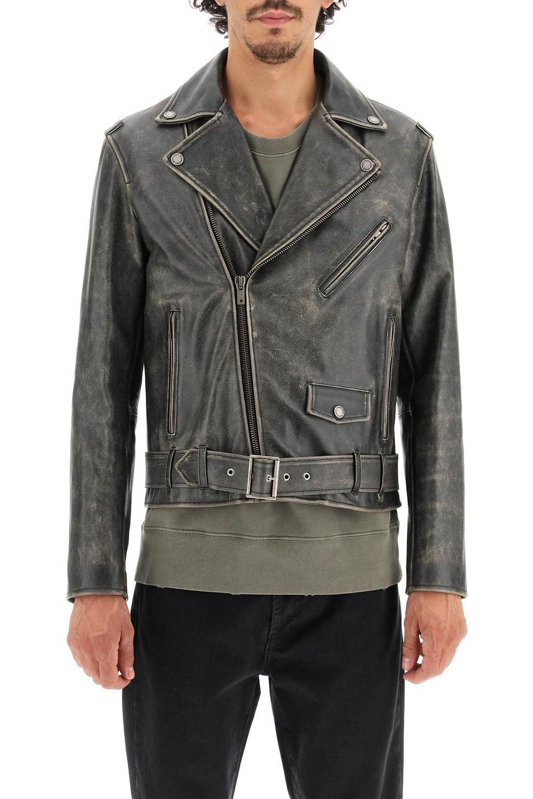 Golden Goose Deluxe Brand Zipped Biker Jacket