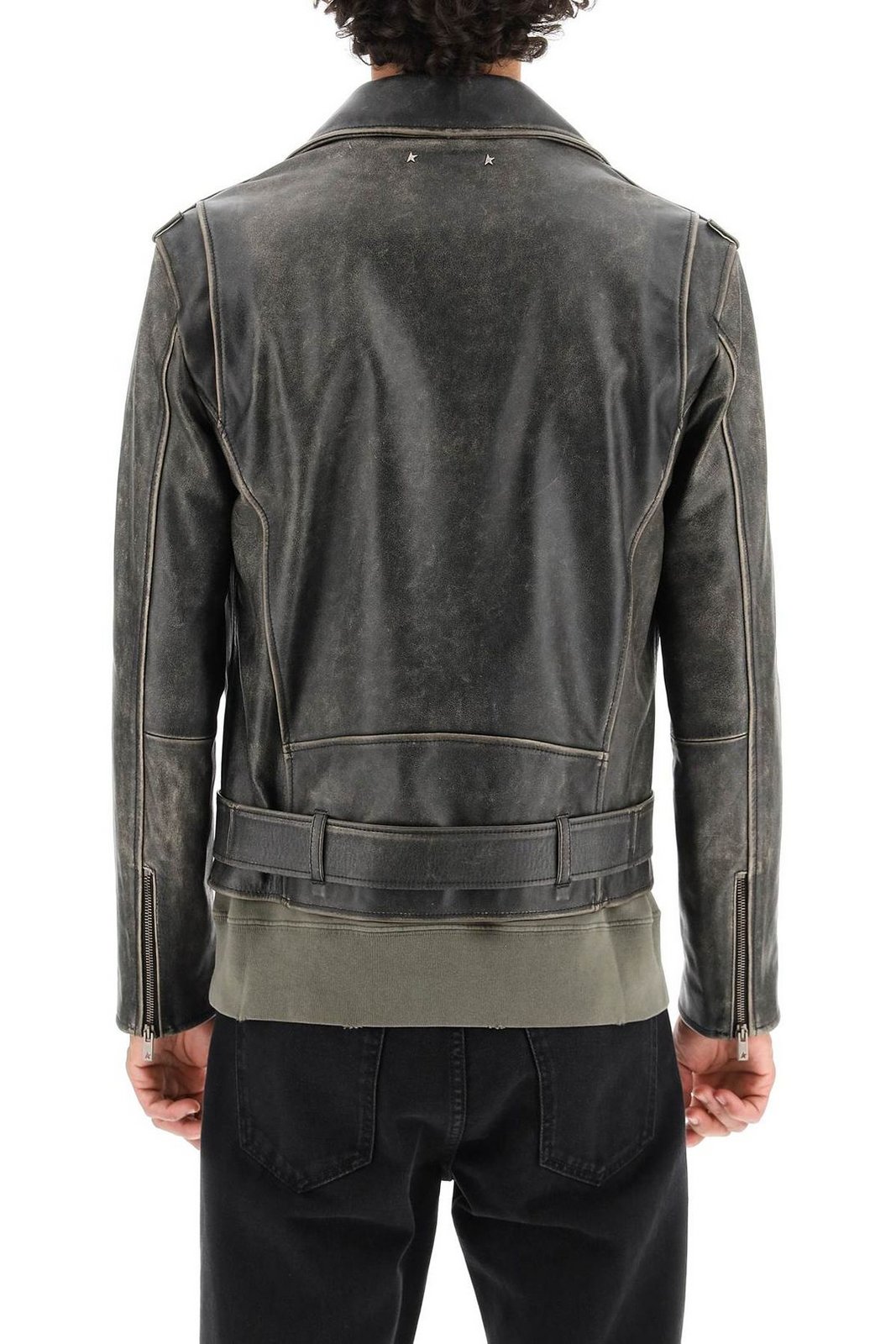 Golden Goose Deluxe Brand Zipped Biker Jacket