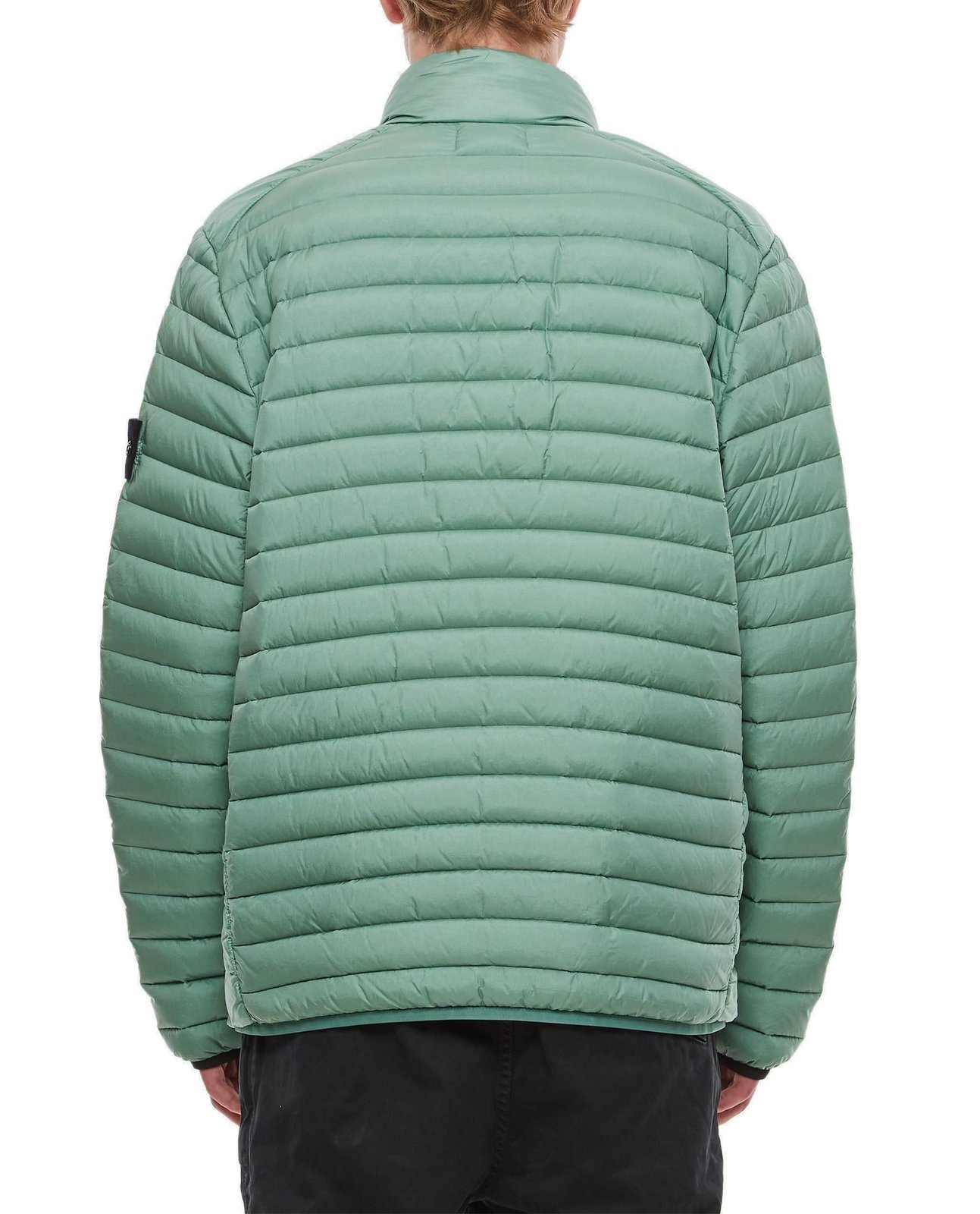 Stone Island Compass-Patch Zipped Puffer Jacket