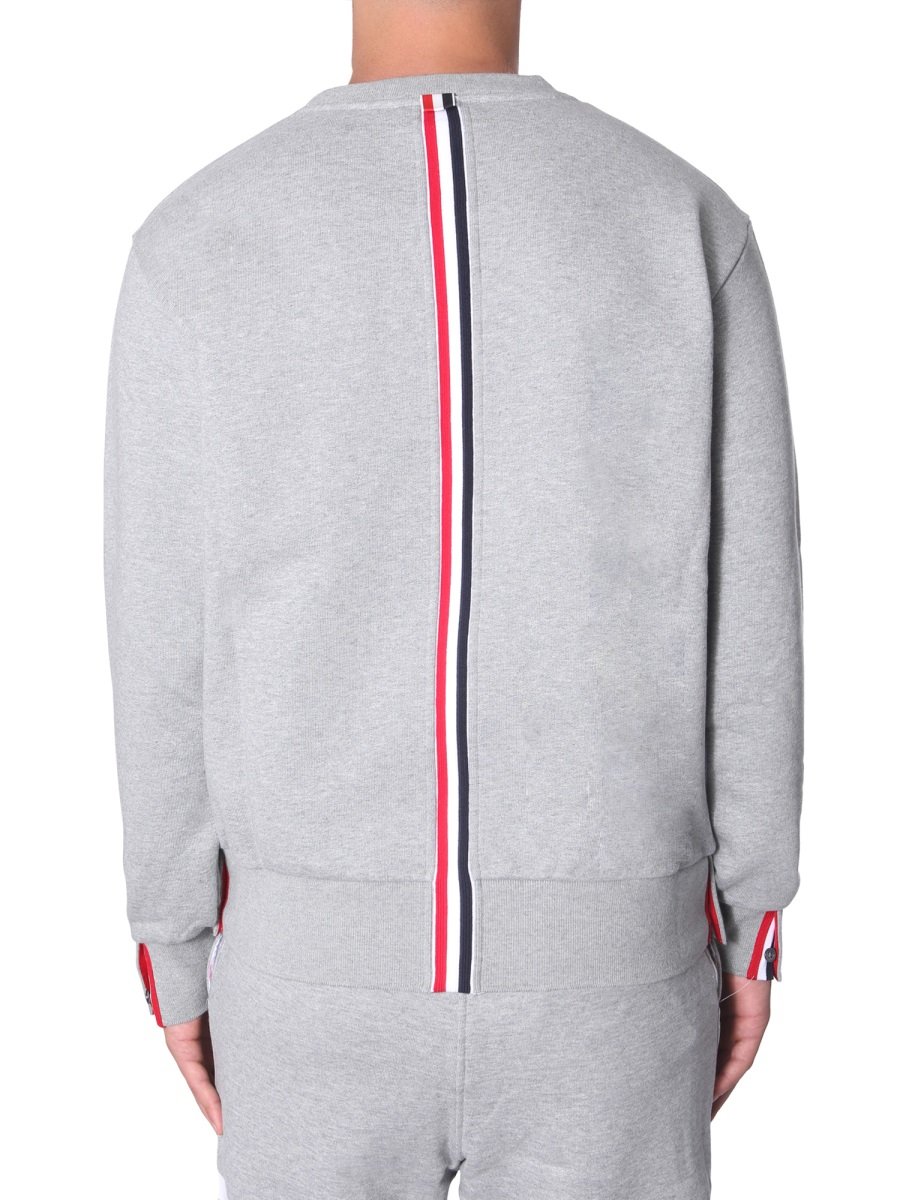 Thom Browne RWB Stripe Crewneck Sweatshirt