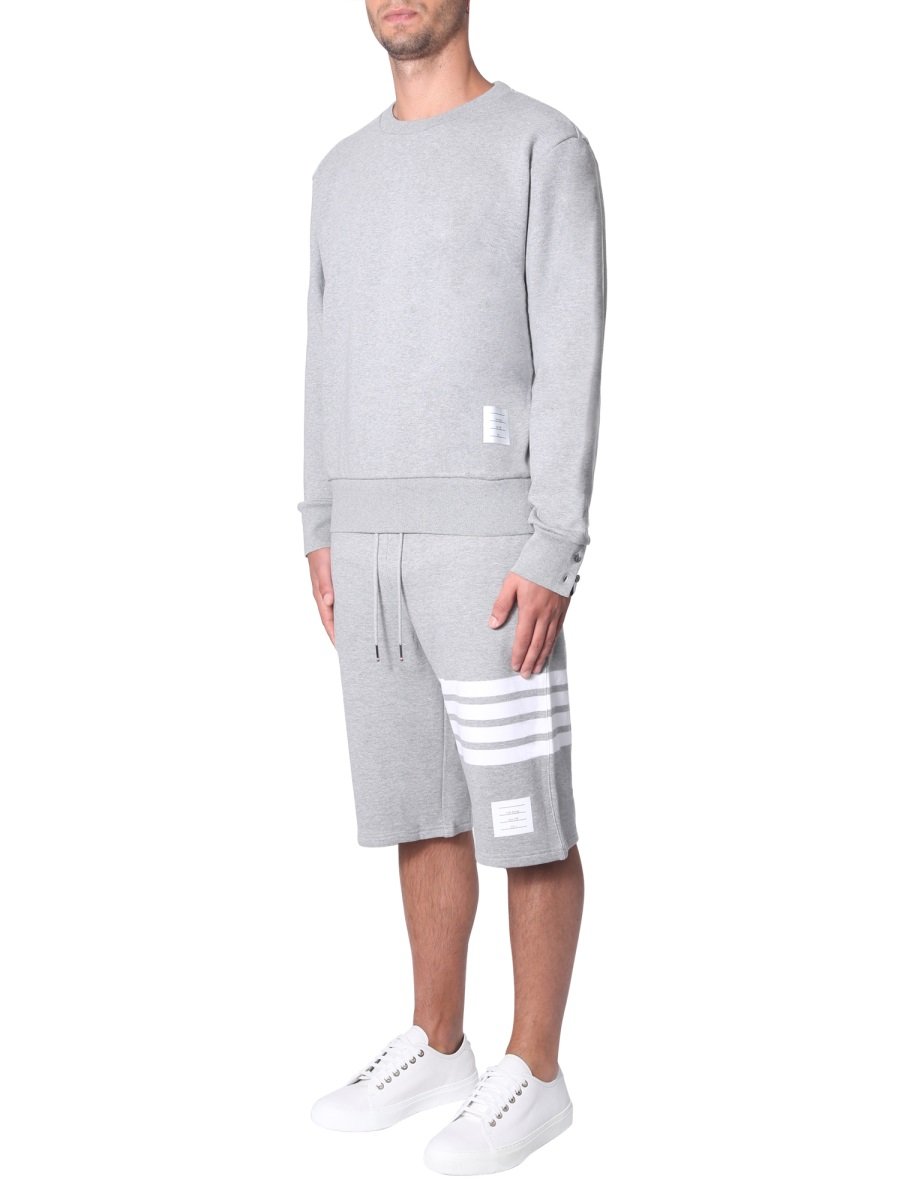 Thom Browne RWB Stripe Crewneck Sweatshirt