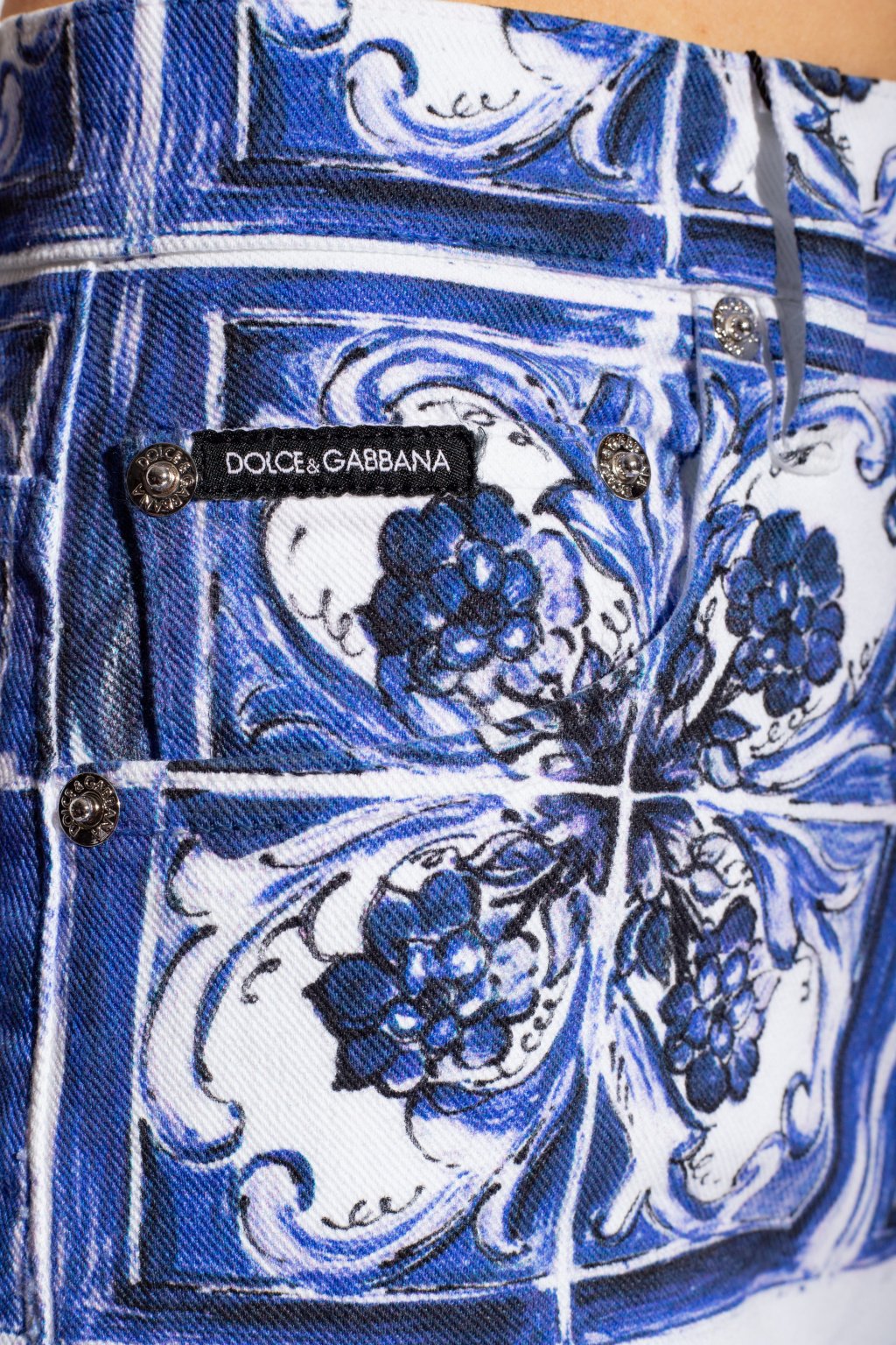 Dolce & Gabbana Majolica Printed Jeans