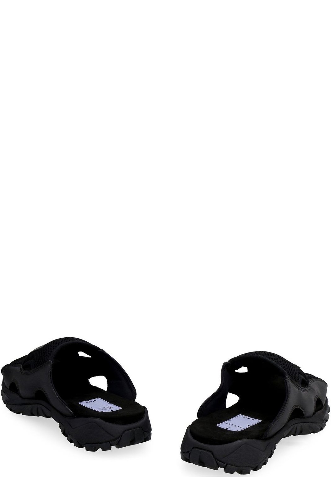 McQ Alexander McQueen Striae Panelled Sliders