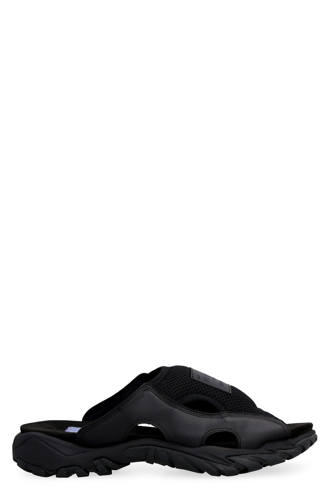 McQ Alexander McQueen Striae Panelled Sliders