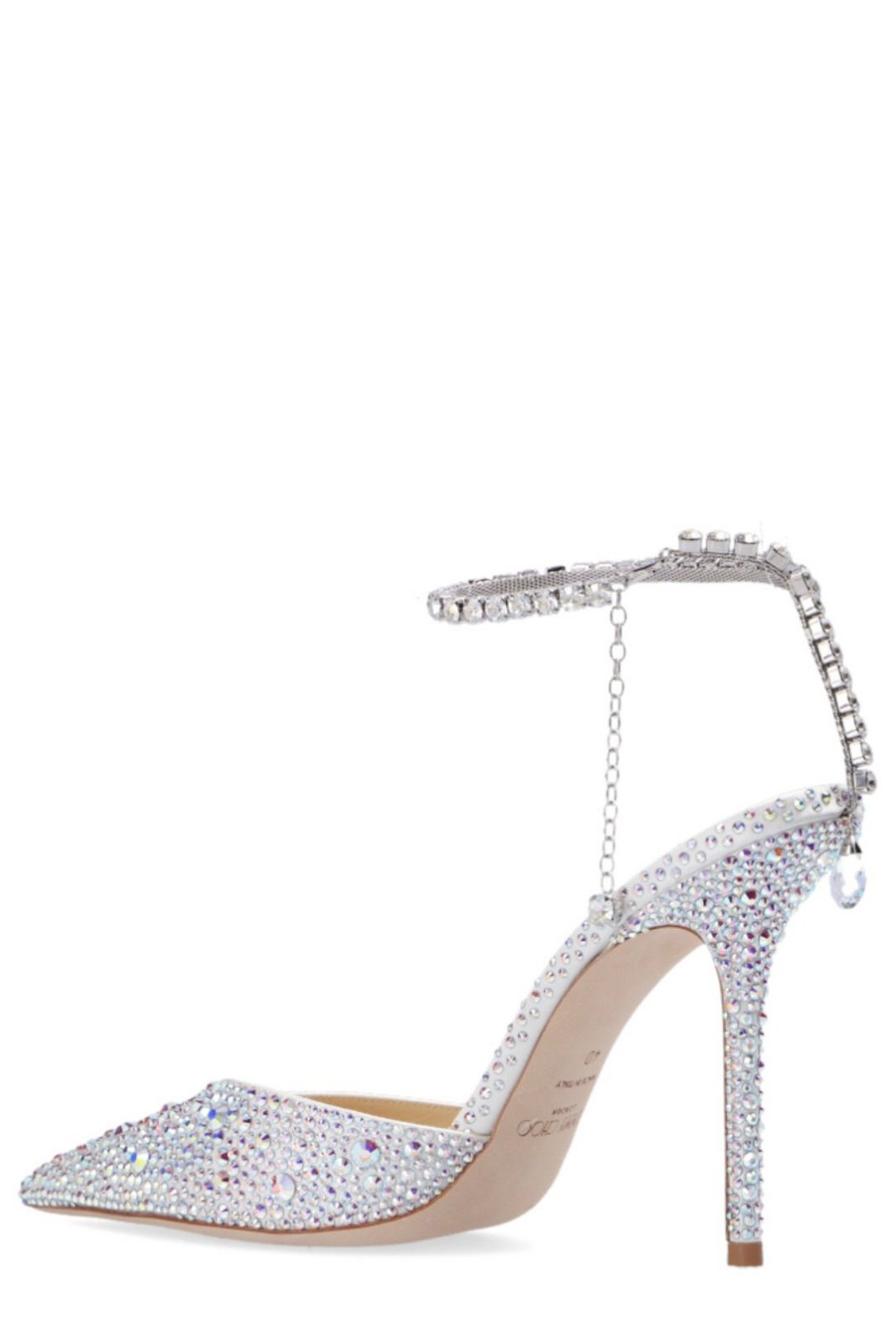 Jimmy Choo Saeda 100 Embellished Pointed-Toe Pumps