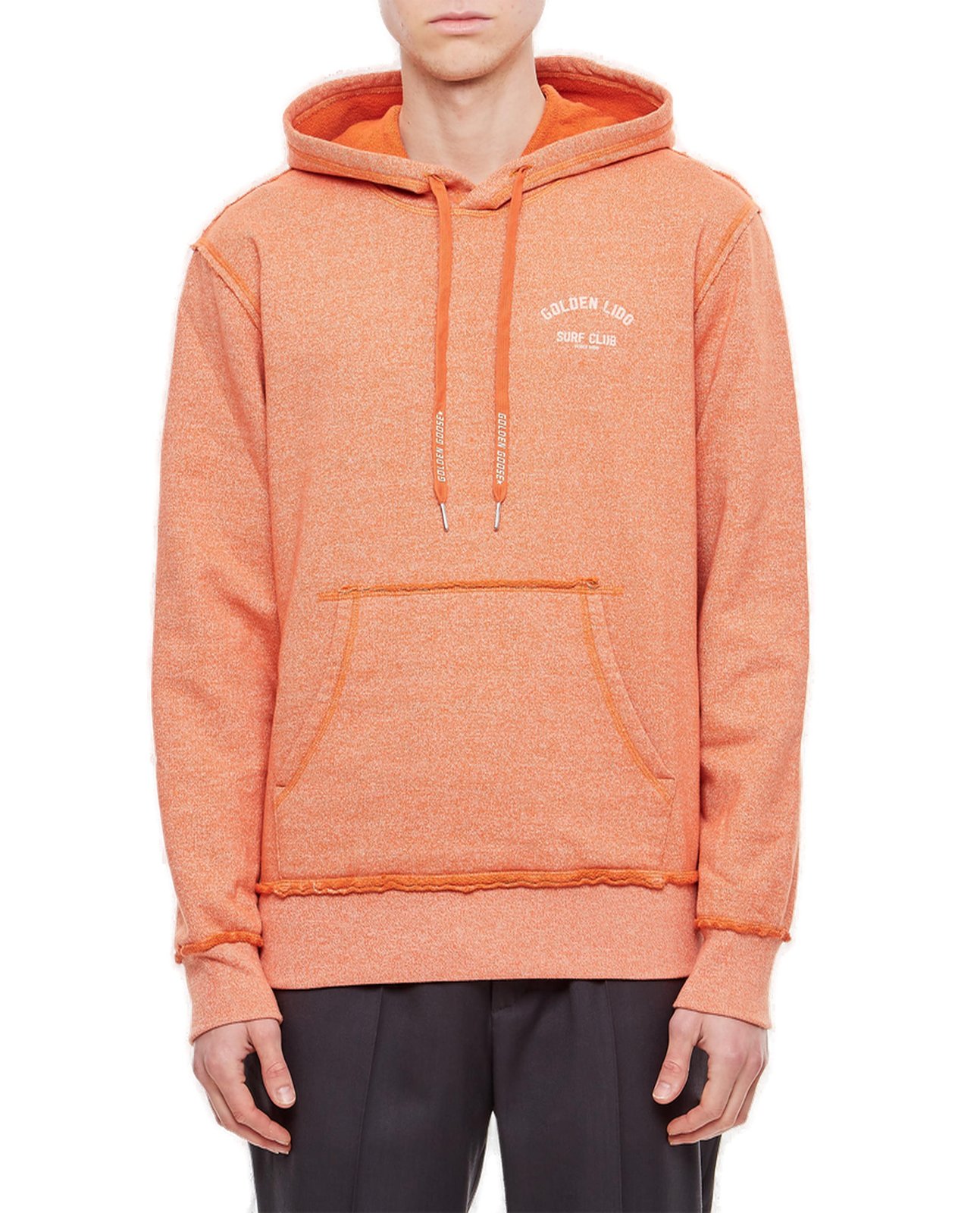 Golden Goose Deluxe Brand Logo Printed Drawstring Hoodie