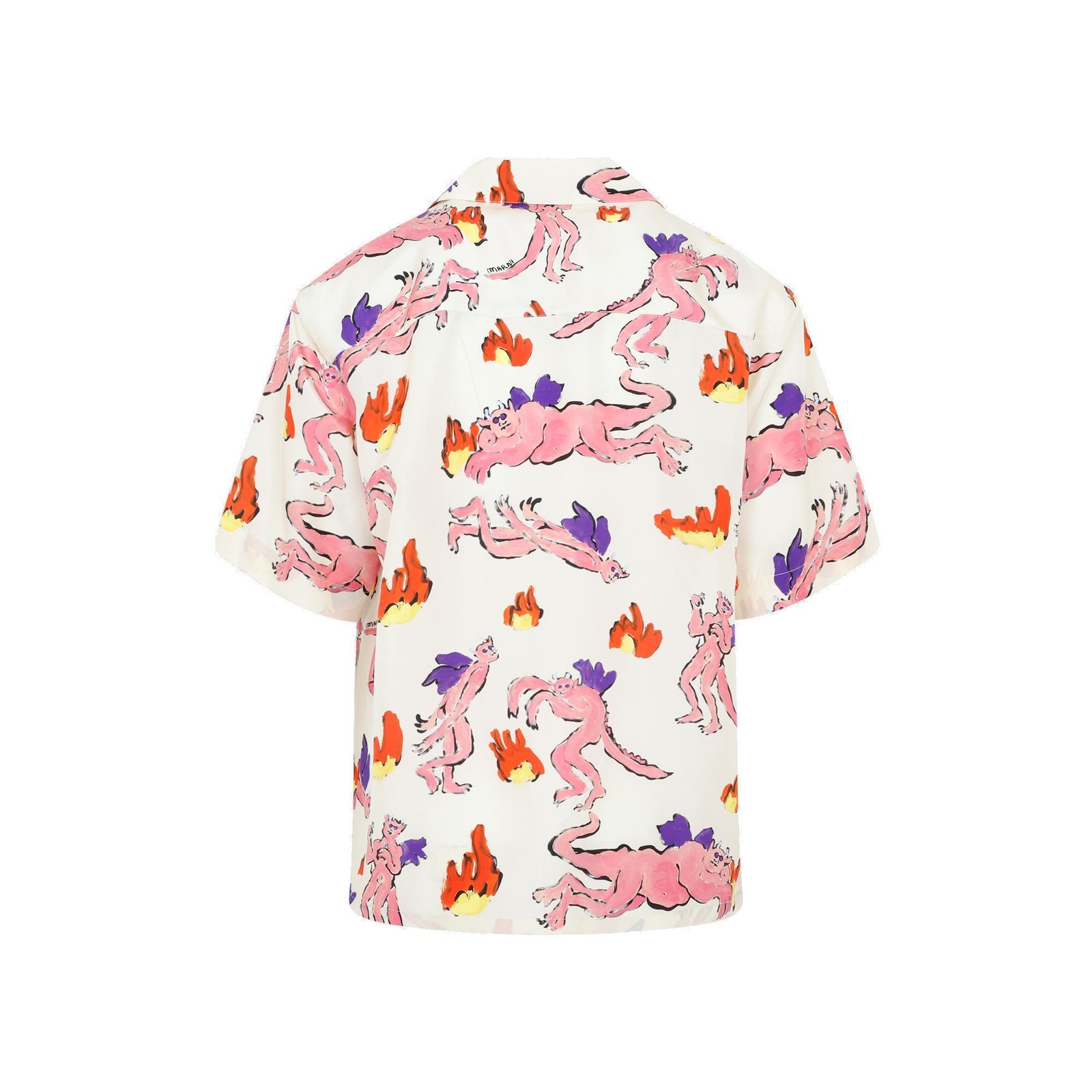 Marni Short-Sleeved Allover Printed Shirt