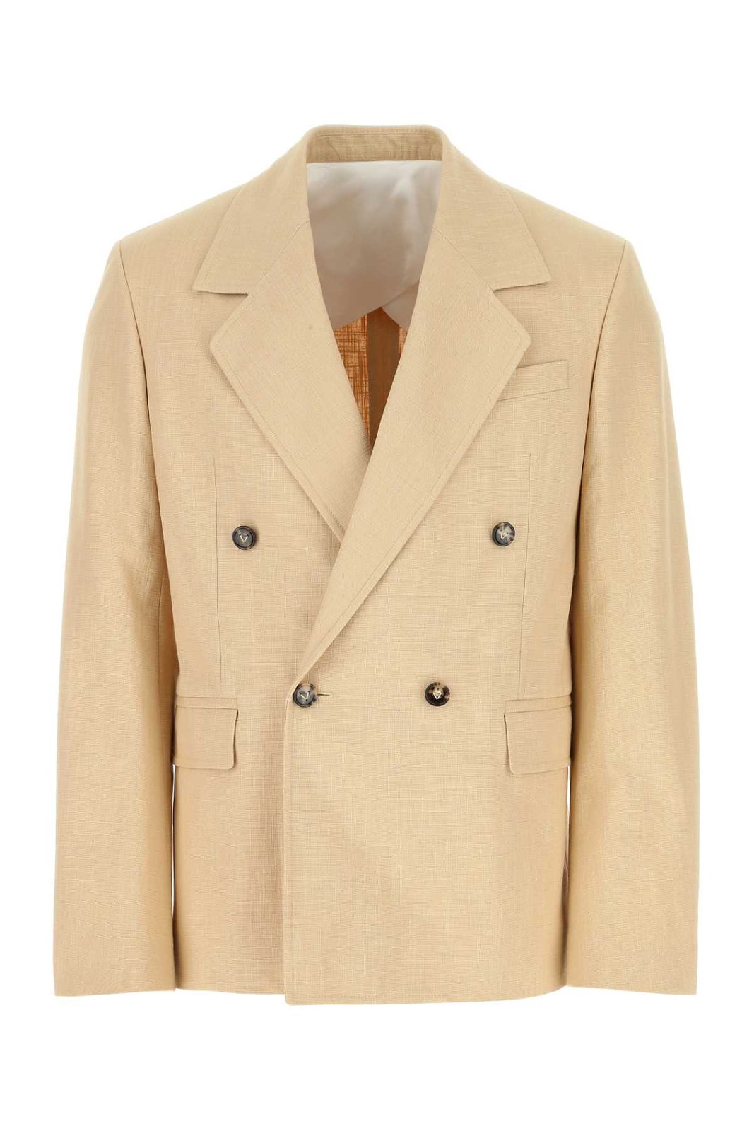 Bottega Veneta Double Breasted Textured Jacket