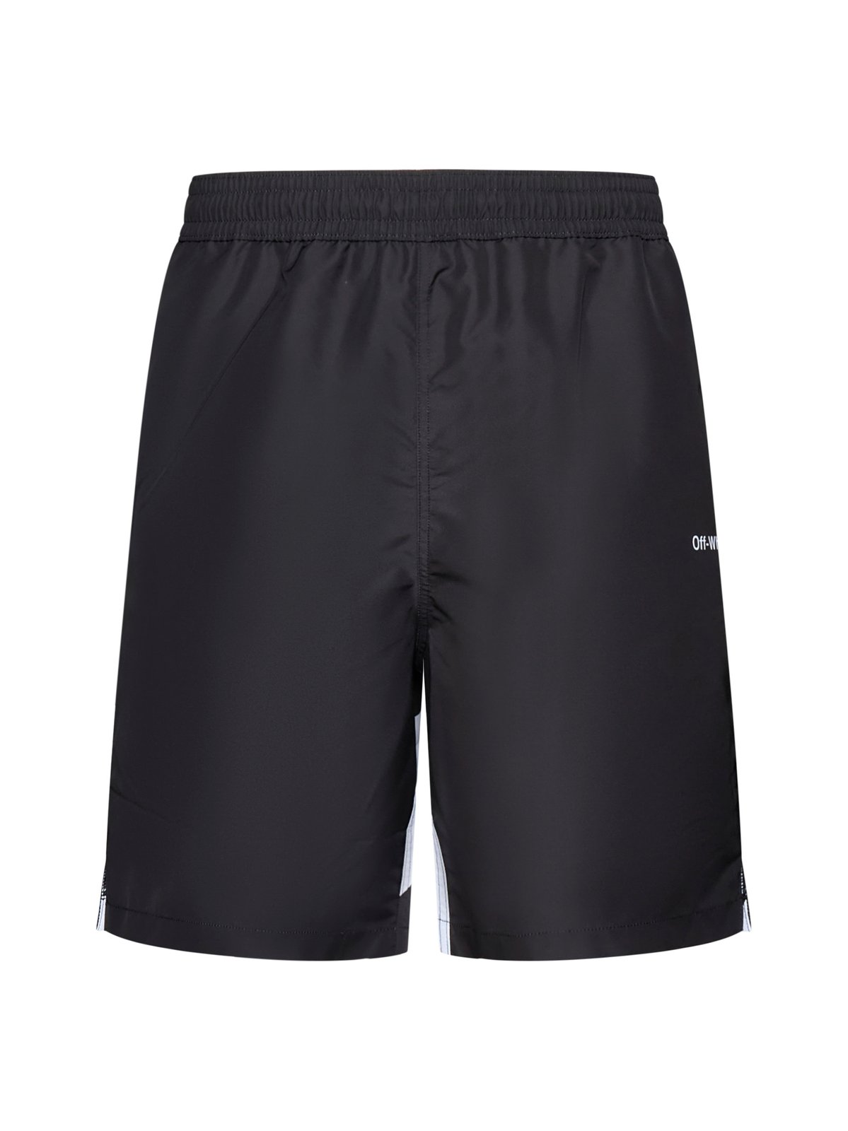 Off-White Diag Surfer Logo Printed Swim Shorts