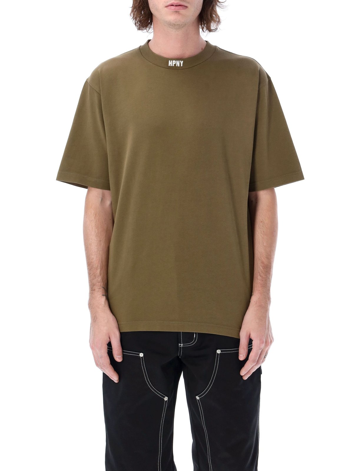 Heron Preston Logo Embroidered Crewneck T-Shirt