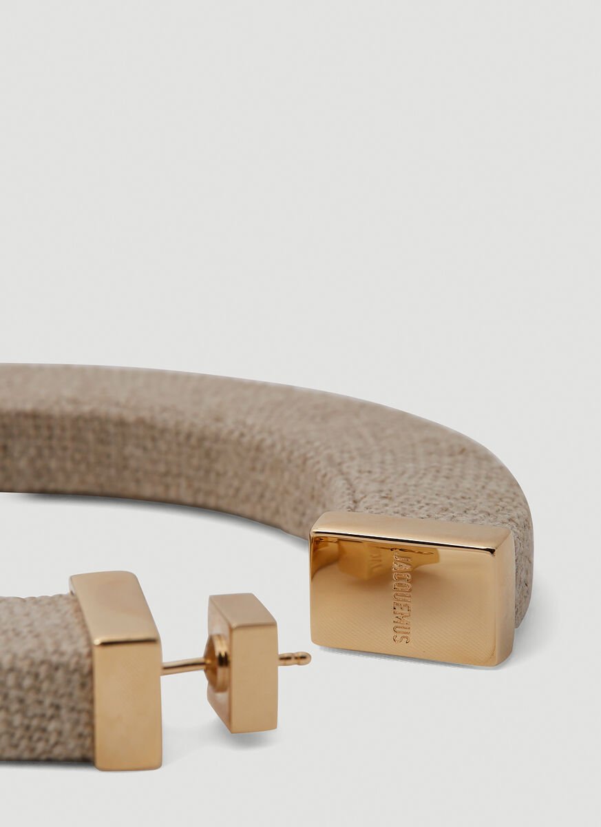 Jacquemus La Creole Line Hoop Earrings