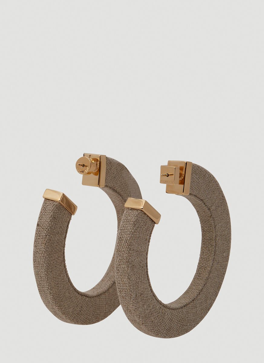 Jacquemus La Creole Line Hoop Earrings
