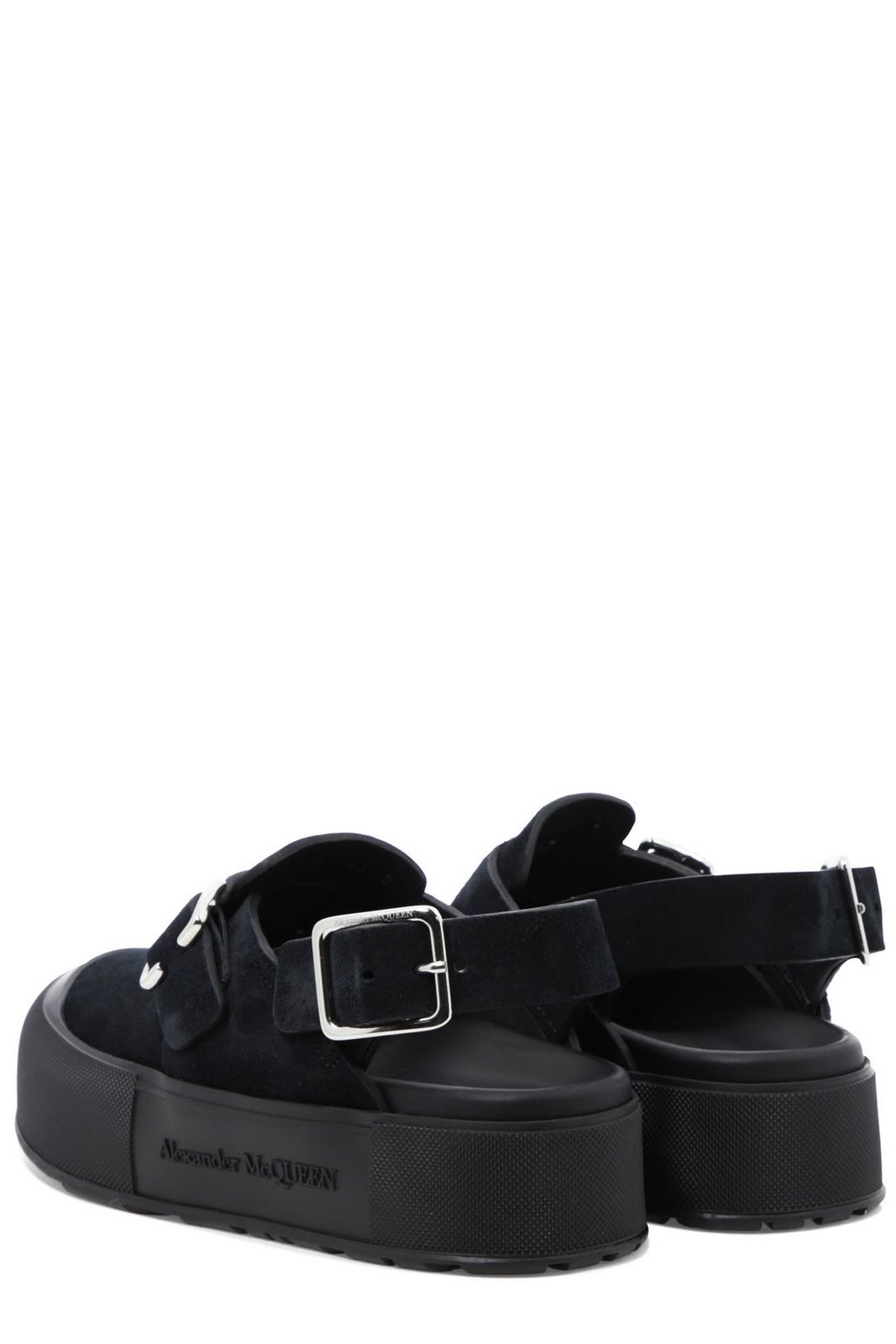 Alexander McQueen Buckle-Fastened Round-Toe Sandals 5 Alexander McQueen Buckle-Fastened Round-Toe Sandals