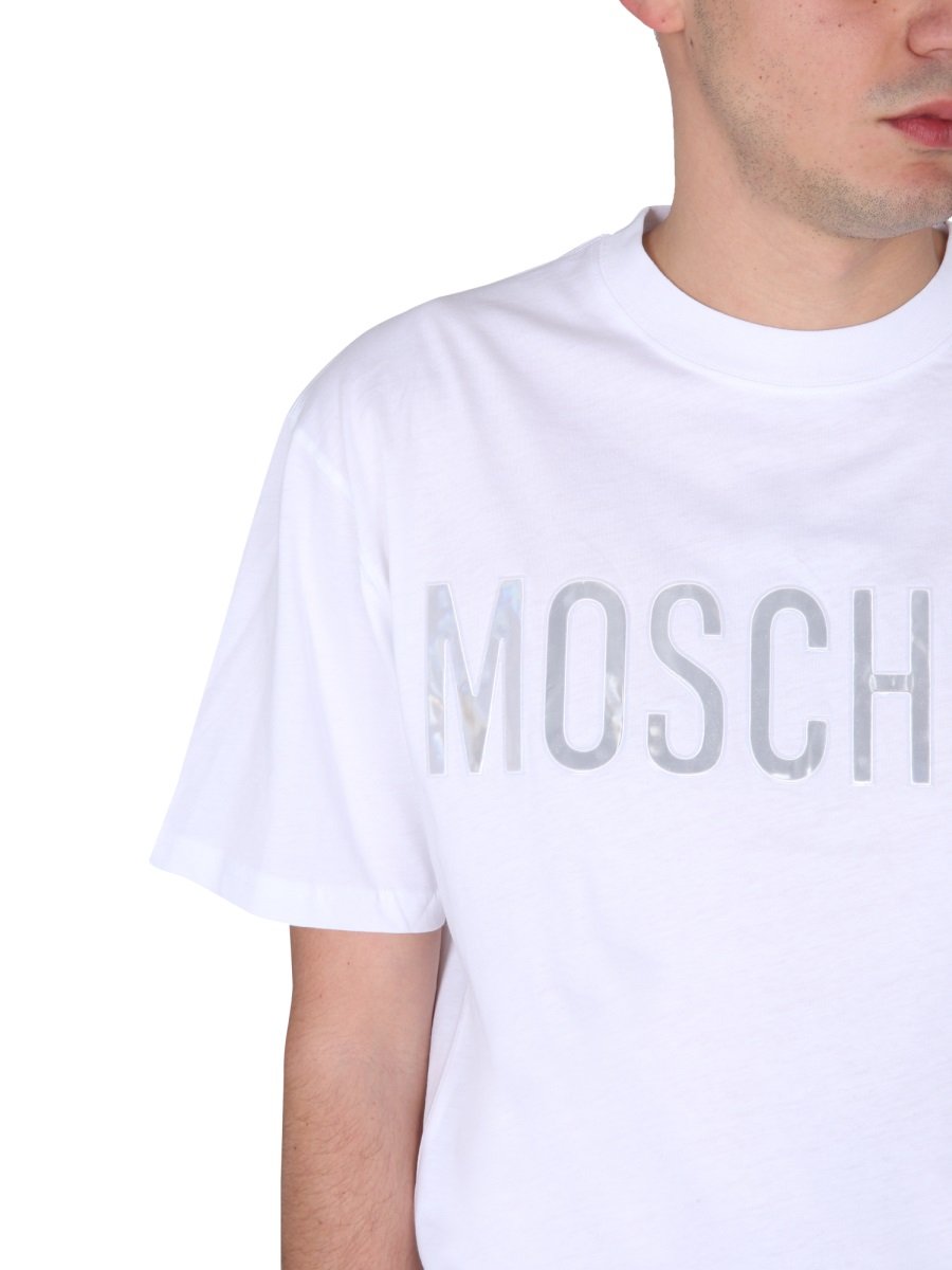 Moschino T-Shirt mit Rundhalsausschnitt und Logo-Print