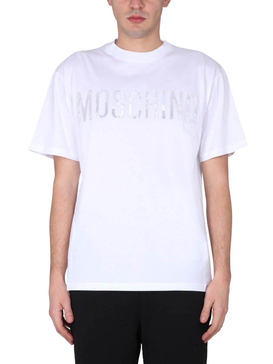Moschino T-Shirt mit Rundhalsausschnitt und Logo-Print