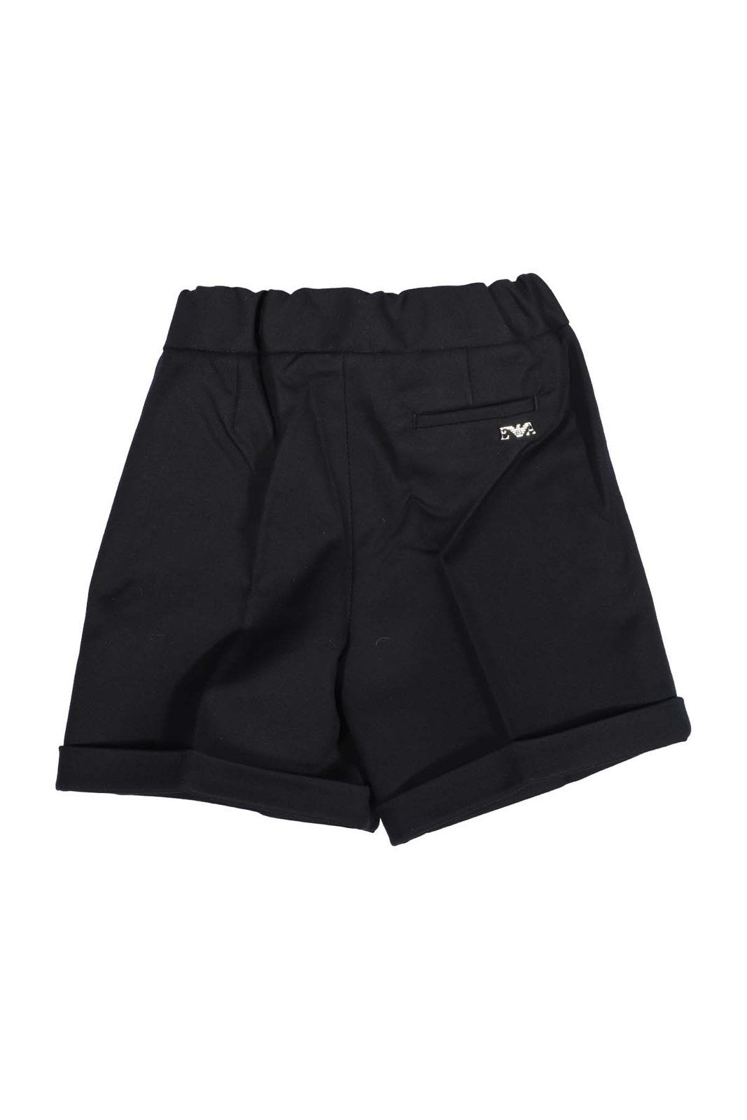 Emporio Armani Kids Shorts mit hoher Taille und Knopfdetail