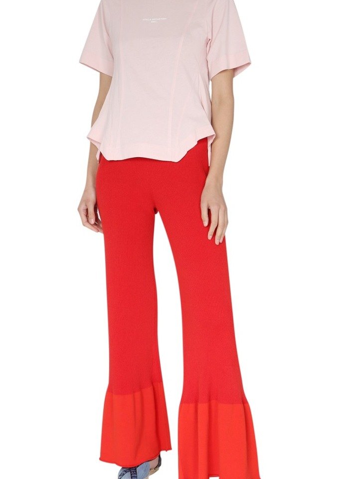Stella McCartney Rippstrickhose