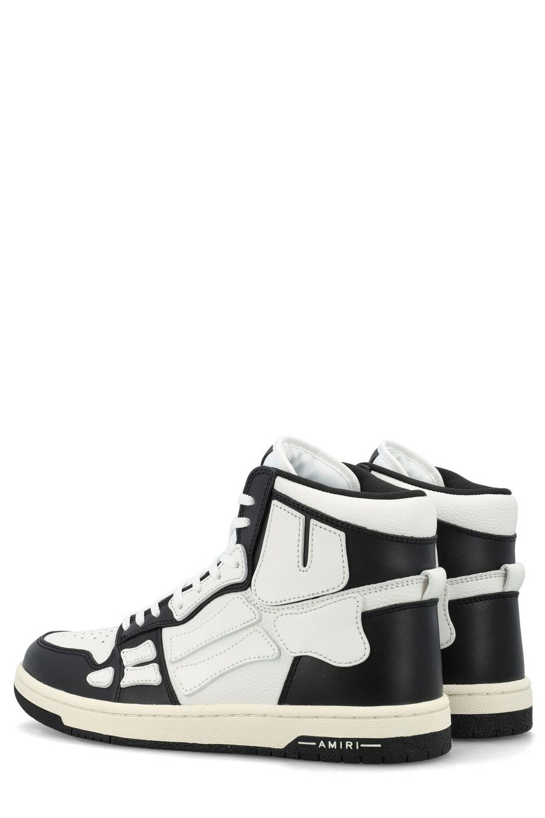Amiri Skel Panelled High-Top Lace-Up Sneakers