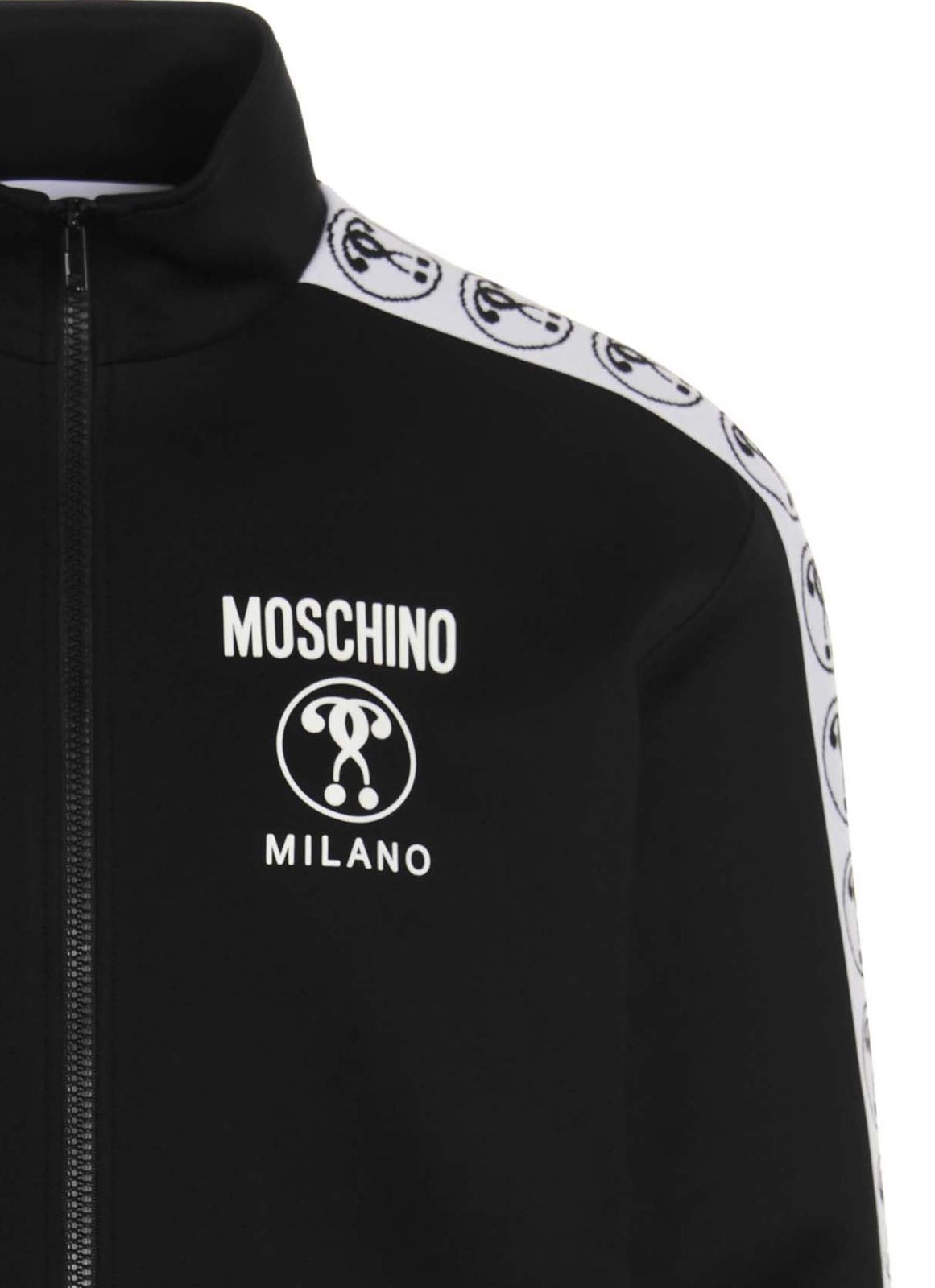 Moschino Question Mark Logo Printed Jacket
