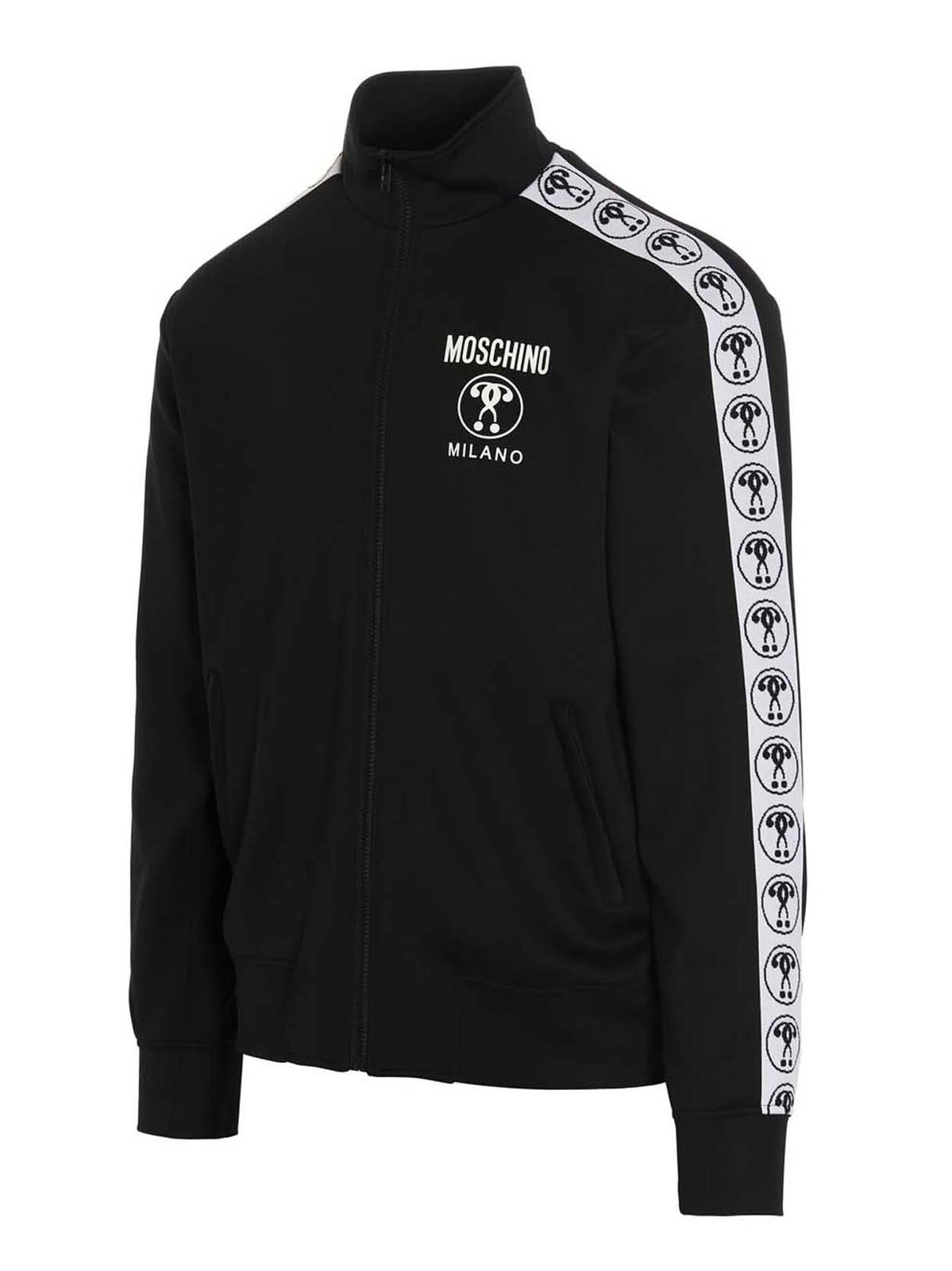 Moschino Question Mark Logo Printed Jacket