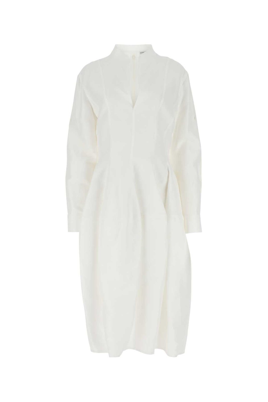 Bottega Veneta Rolled-Up Sleeved Midi Dress