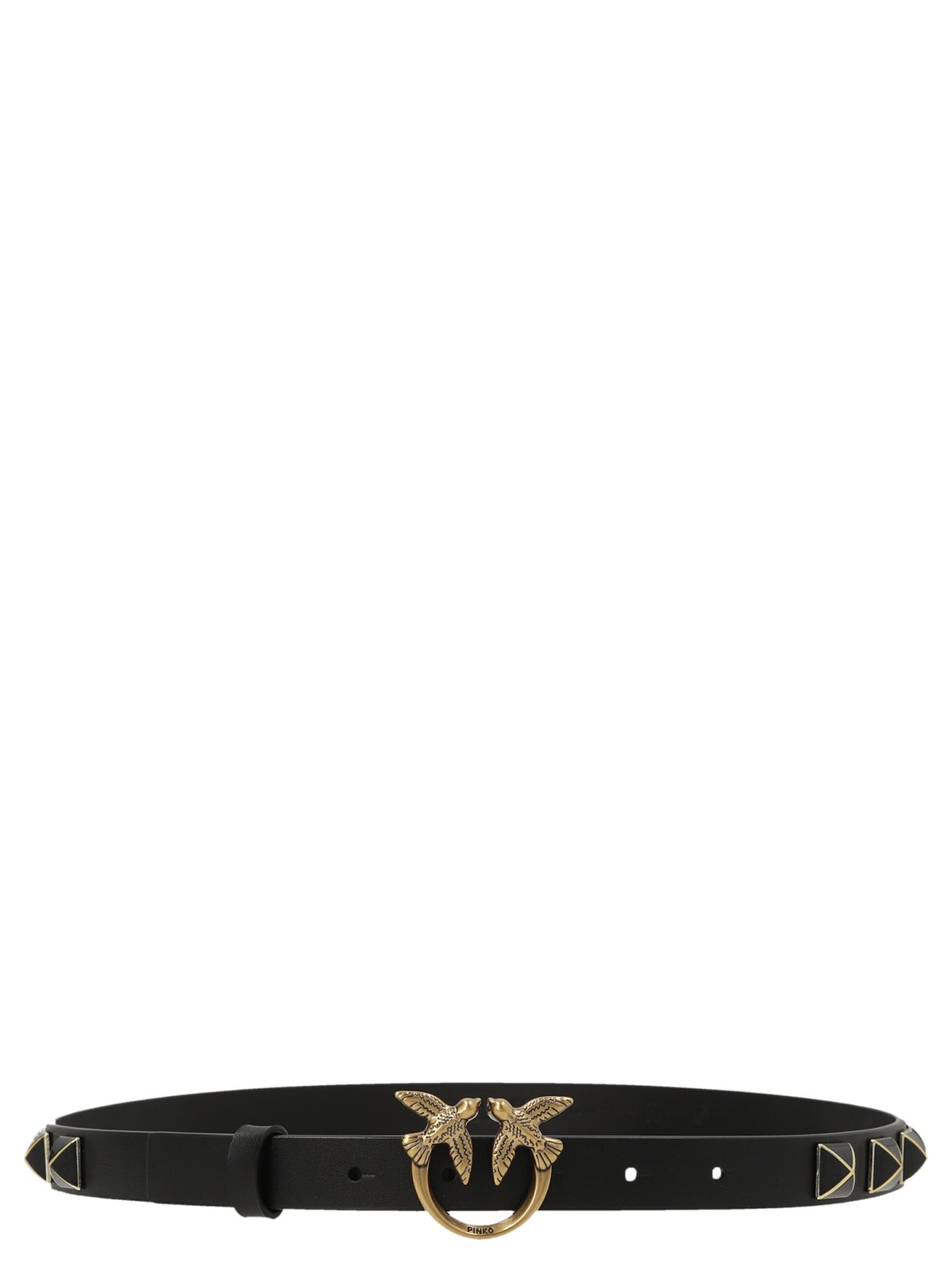 Pinko Stud Embellished Thin Love Birds Belt