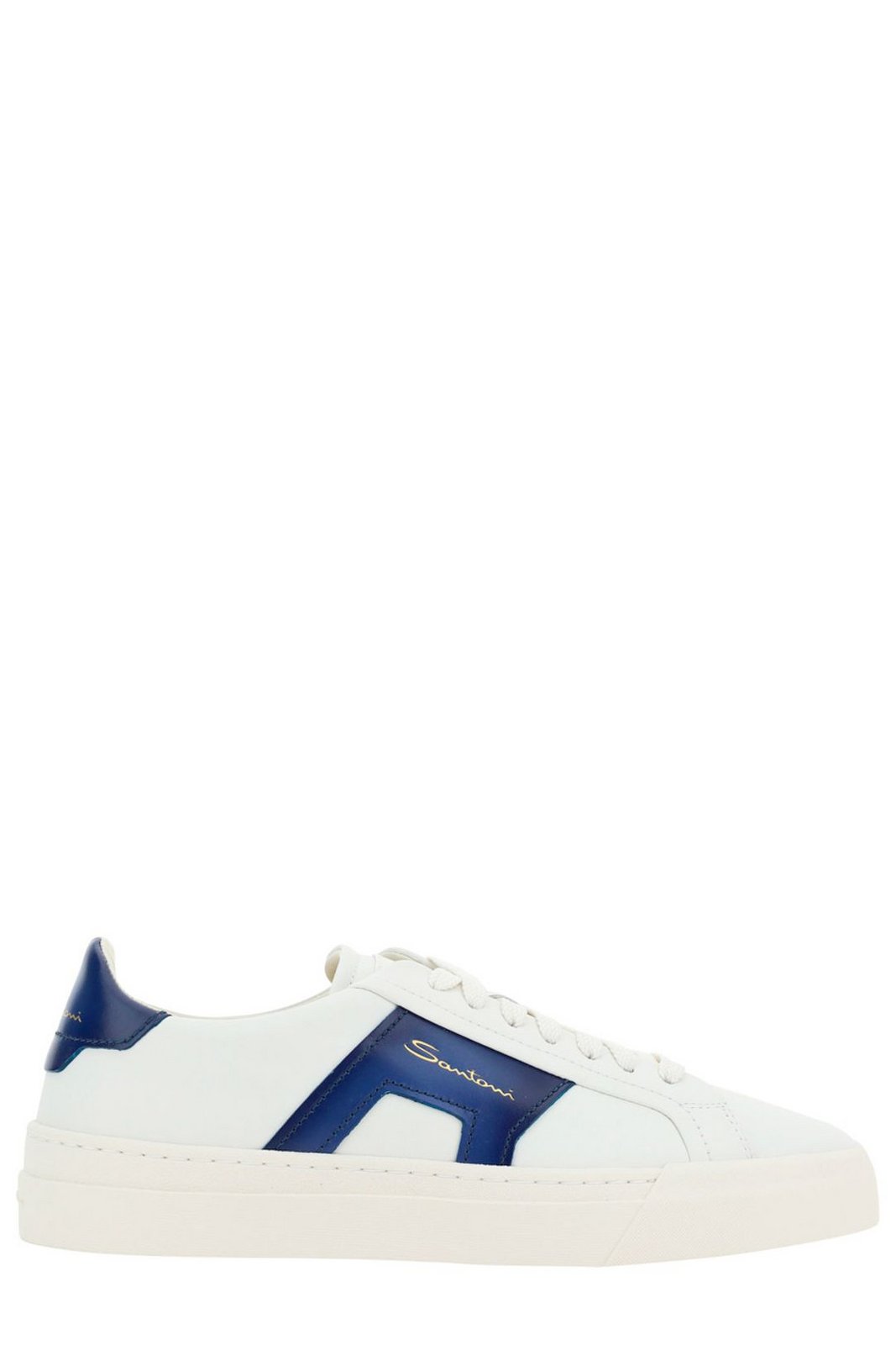 Santoni Double Buckled Lace-Up Sneakers