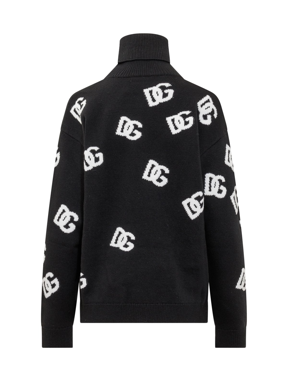 Dolce & Gabbana DG Intarsia High-Neck Jumper