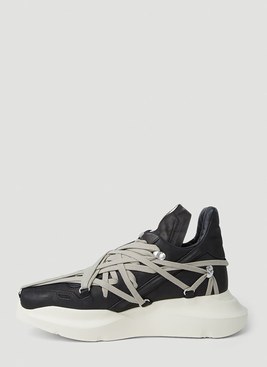 Rick Owens Lace-Up Mid-Top Sneakers