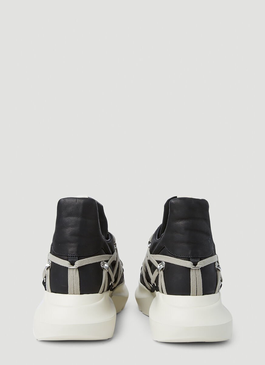 Rick Owens Lace-Up Mid-Top Sneakers